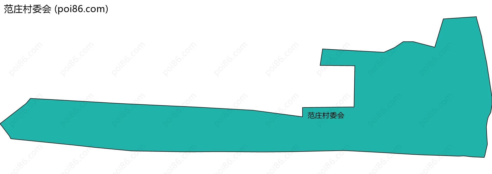 范庄村委会边界地图