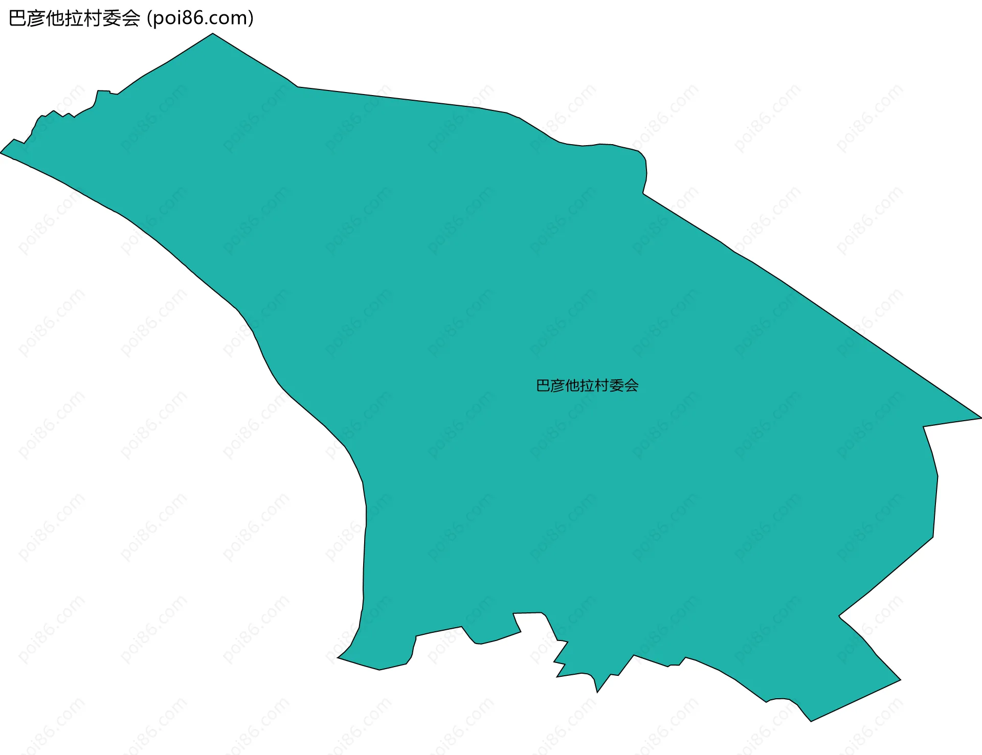巴彦他拉村委会边界地图