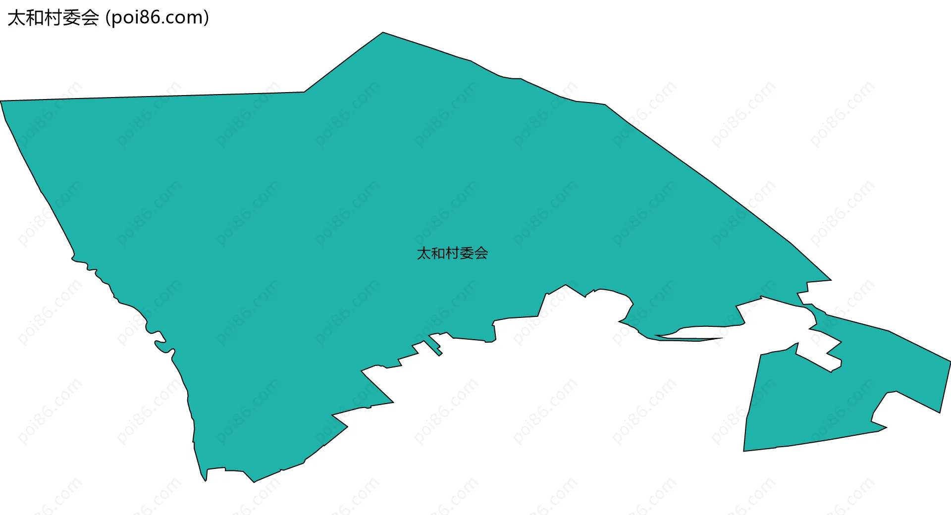 太和村委会边界地图