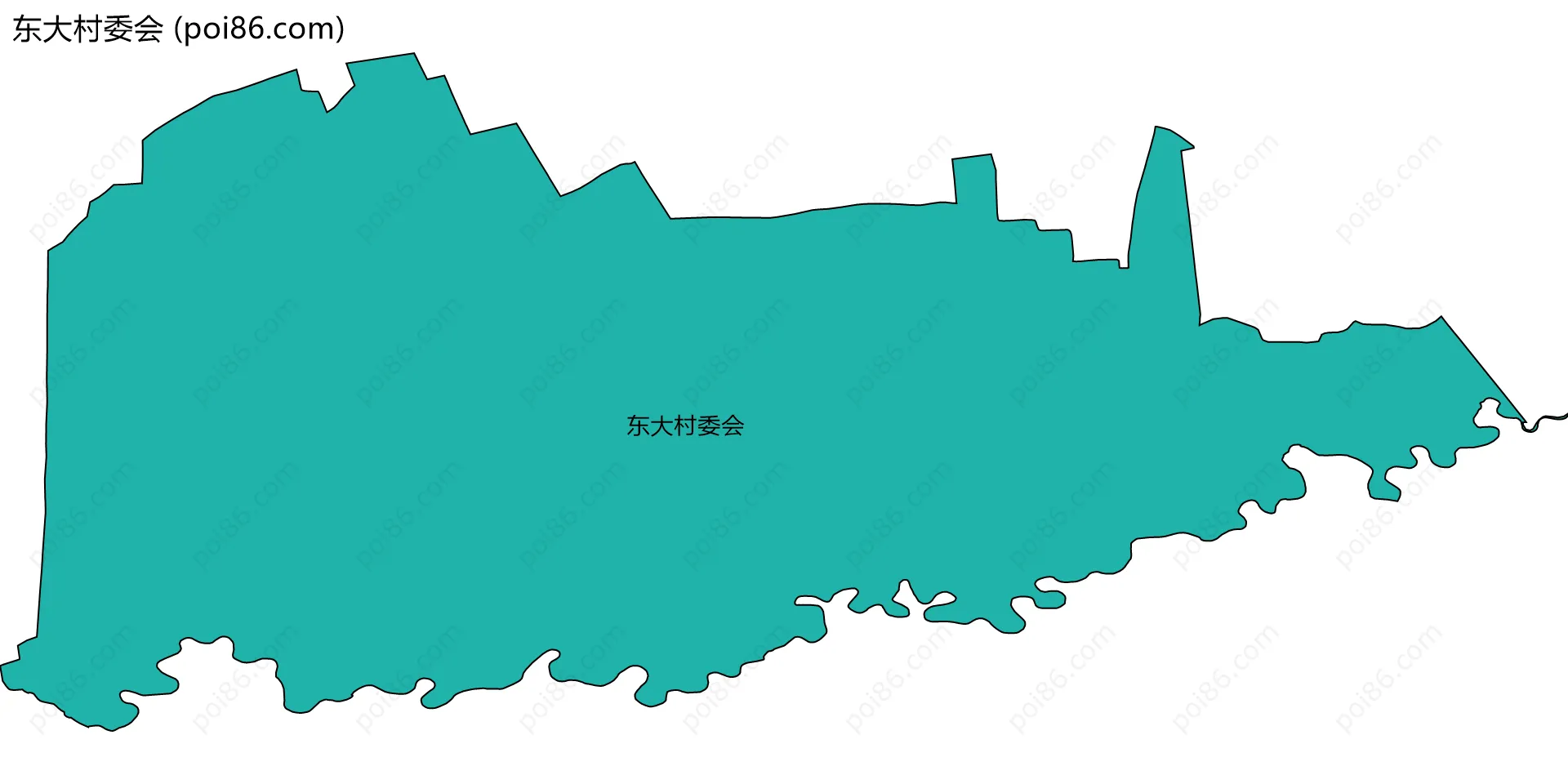 东大村委会边界地图