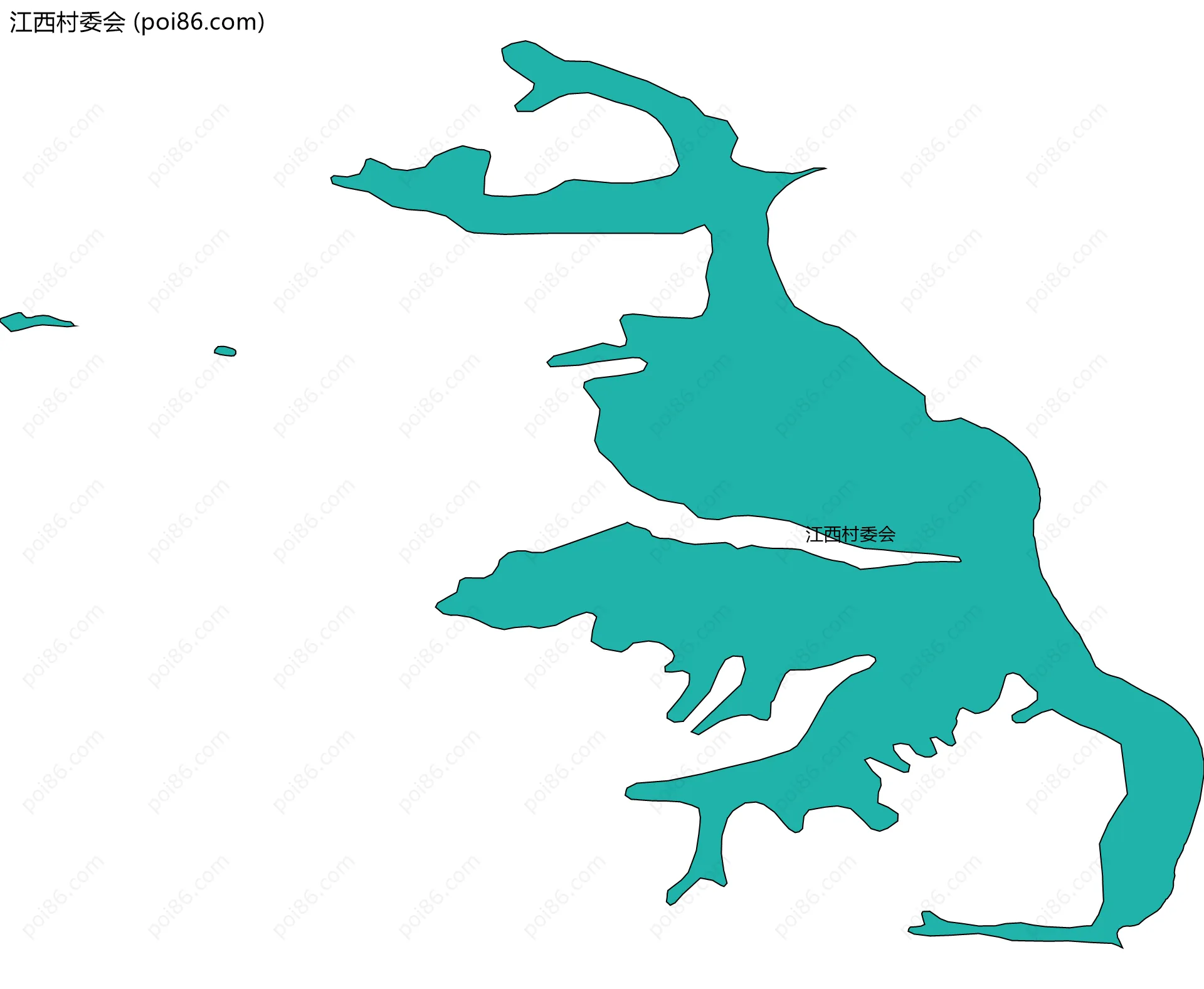 江西村委会边界地图