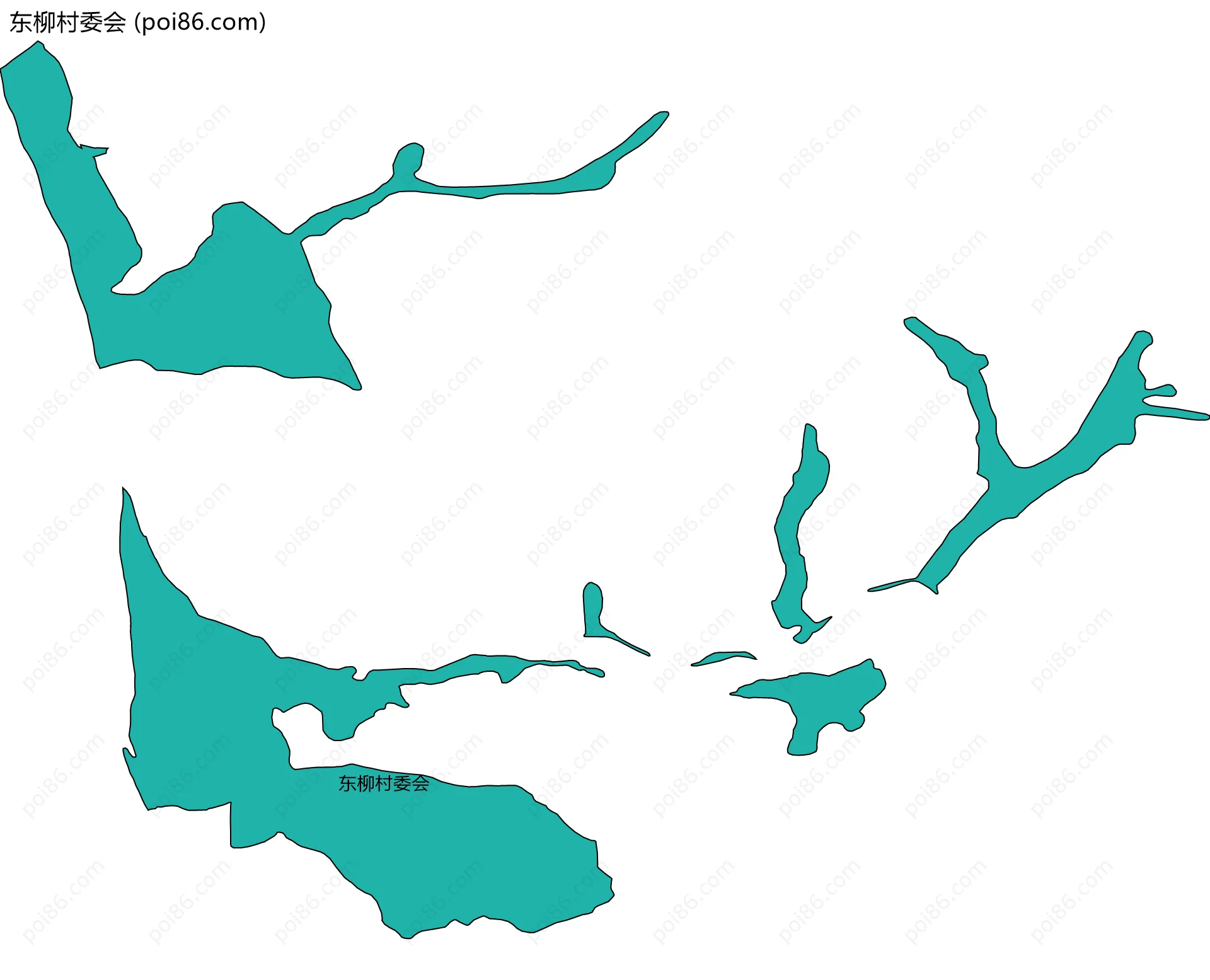 东柳村委会边界地图