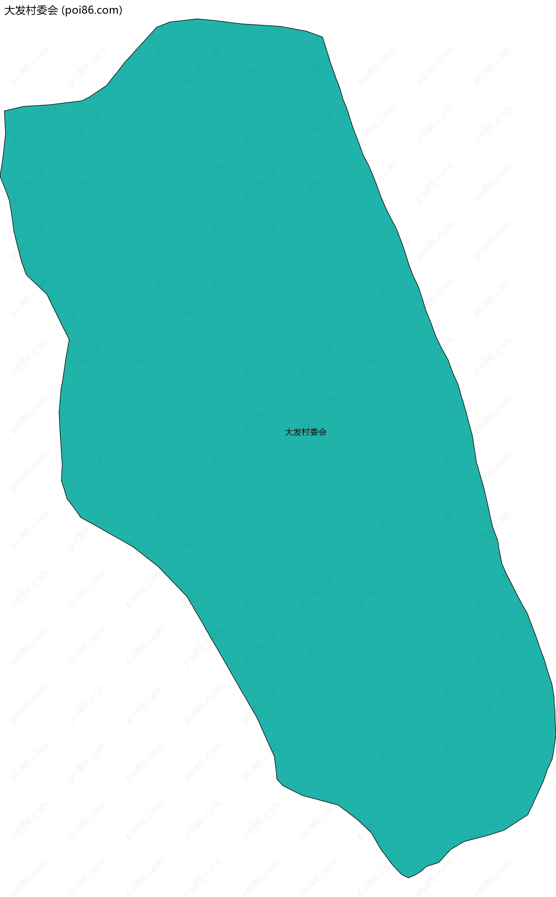 大发村委会边界地图