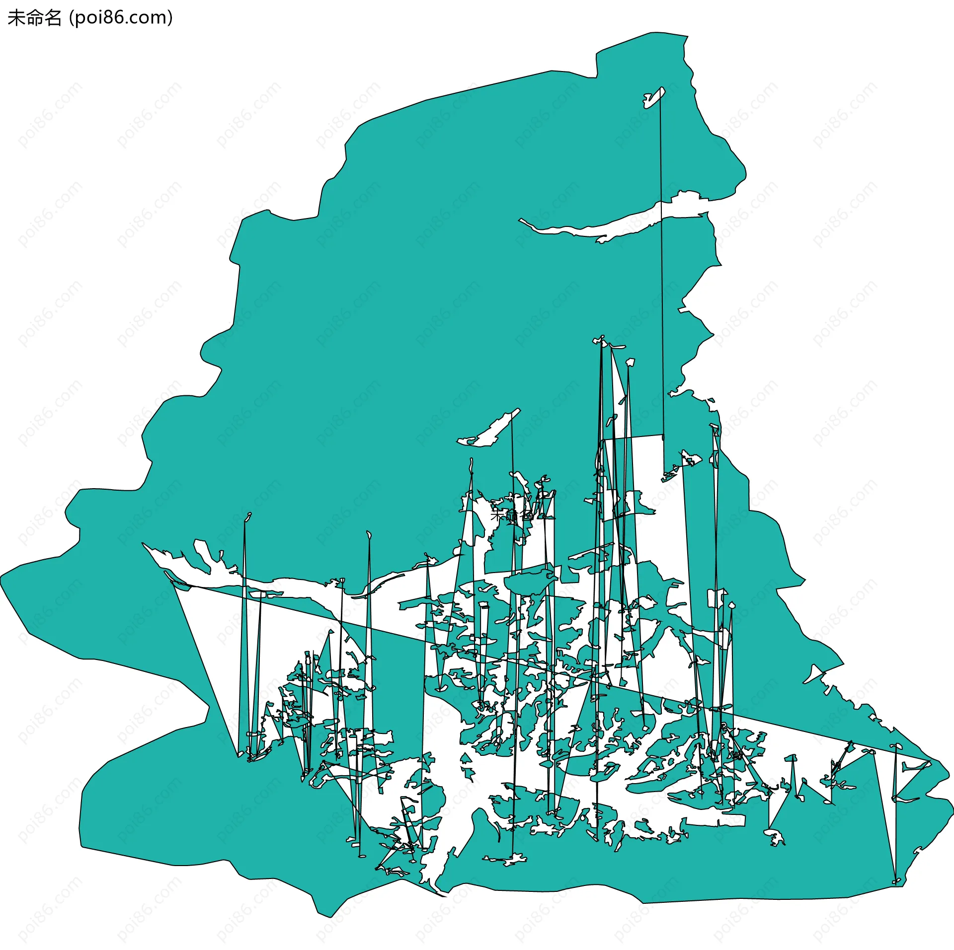 未命名边界地图