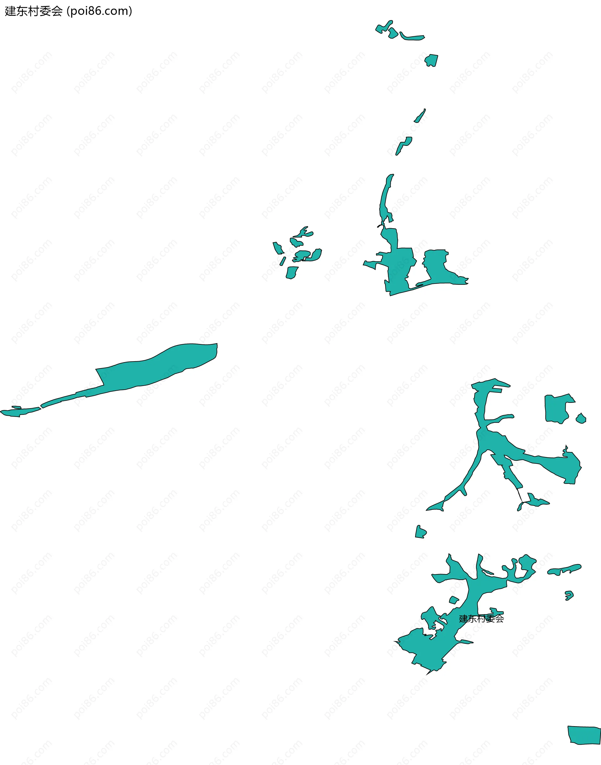 建东村委会边界地图