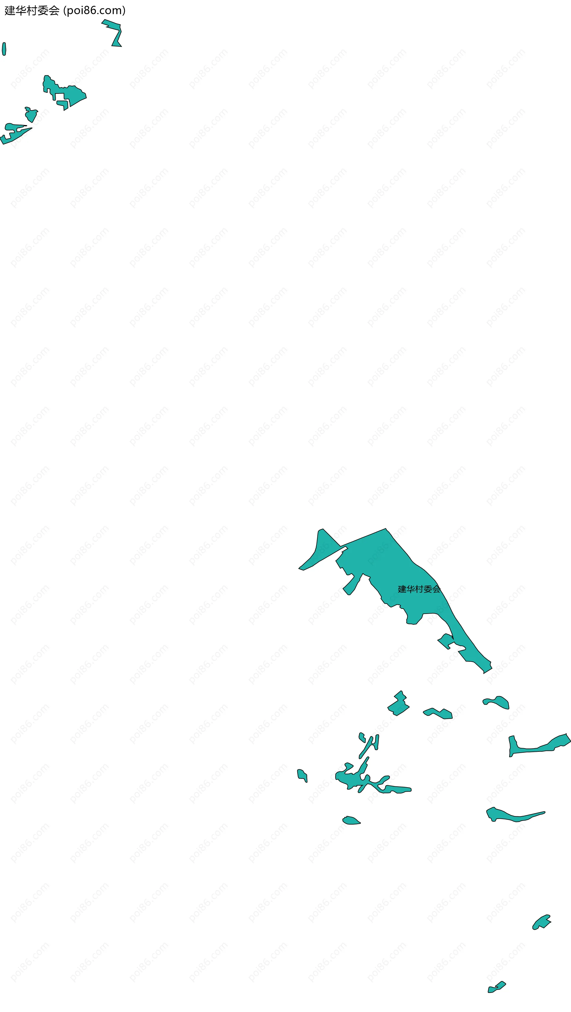 建华村委会边界地图