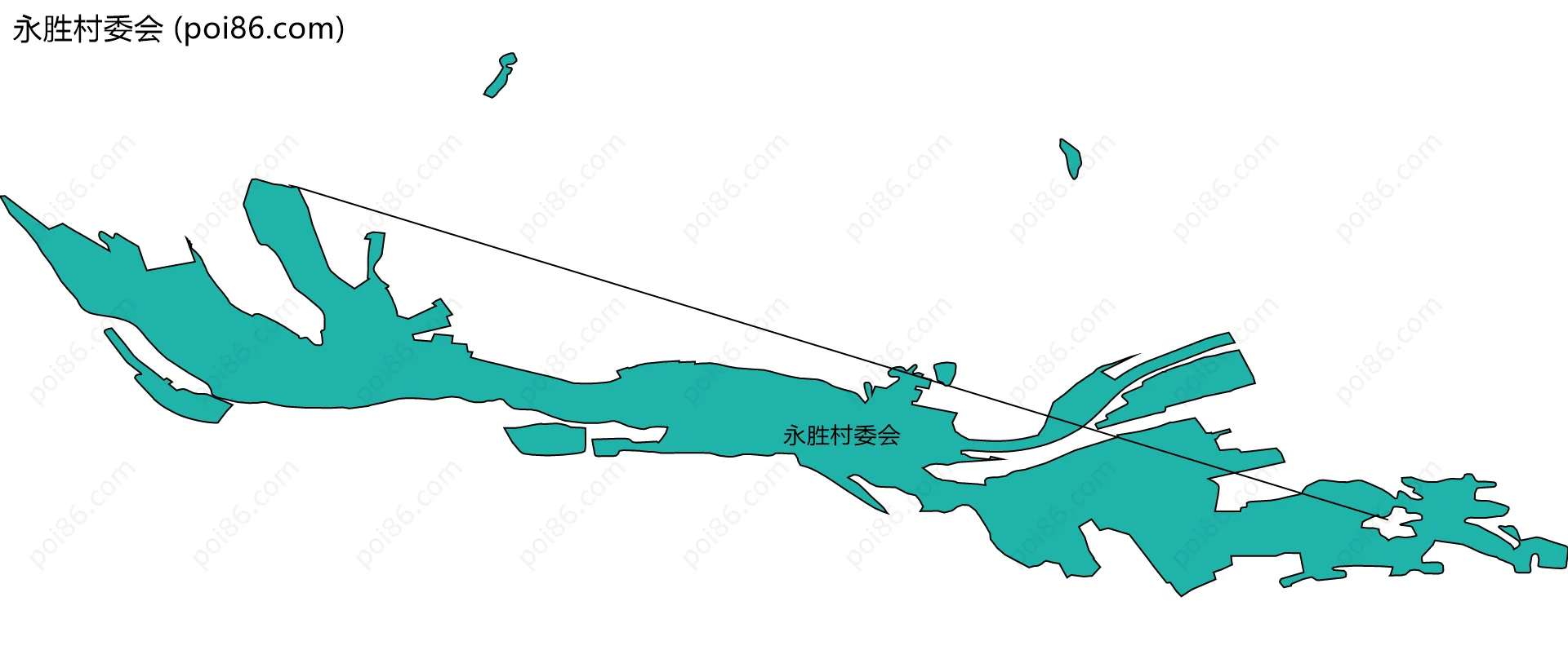 永胜村委会边界地图