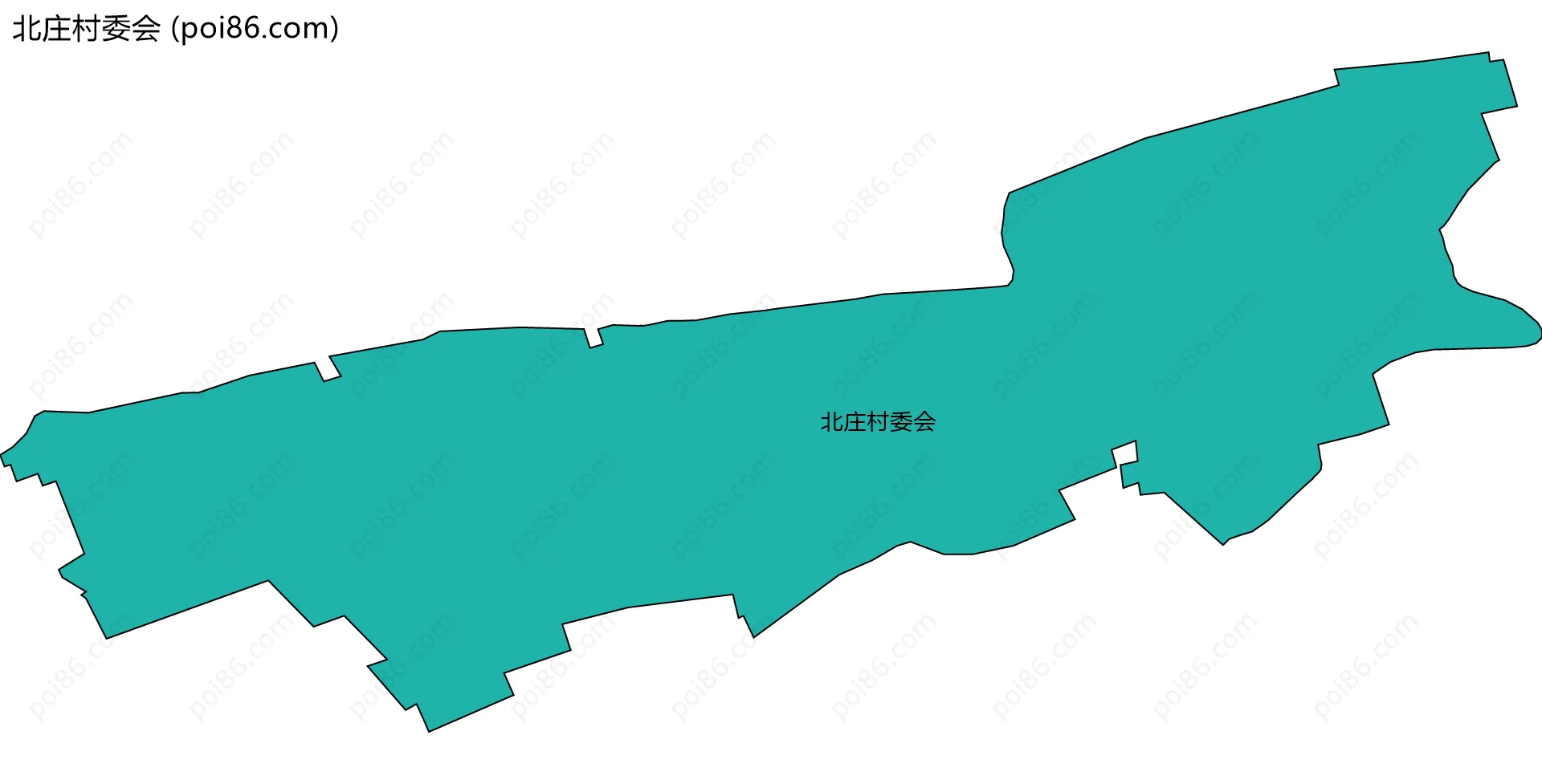 北庄村委会边界地图