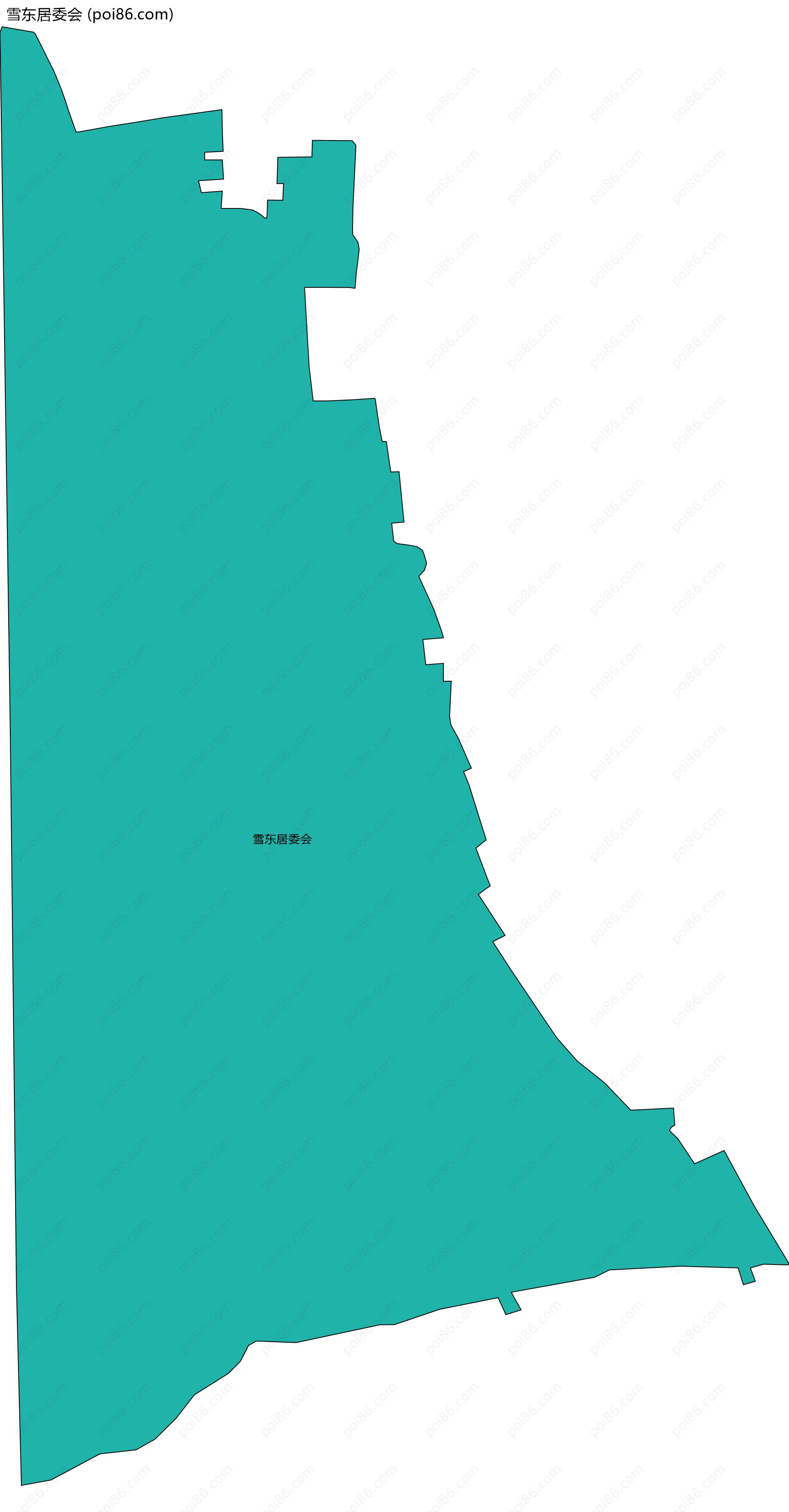 雪东居委会边界地图
