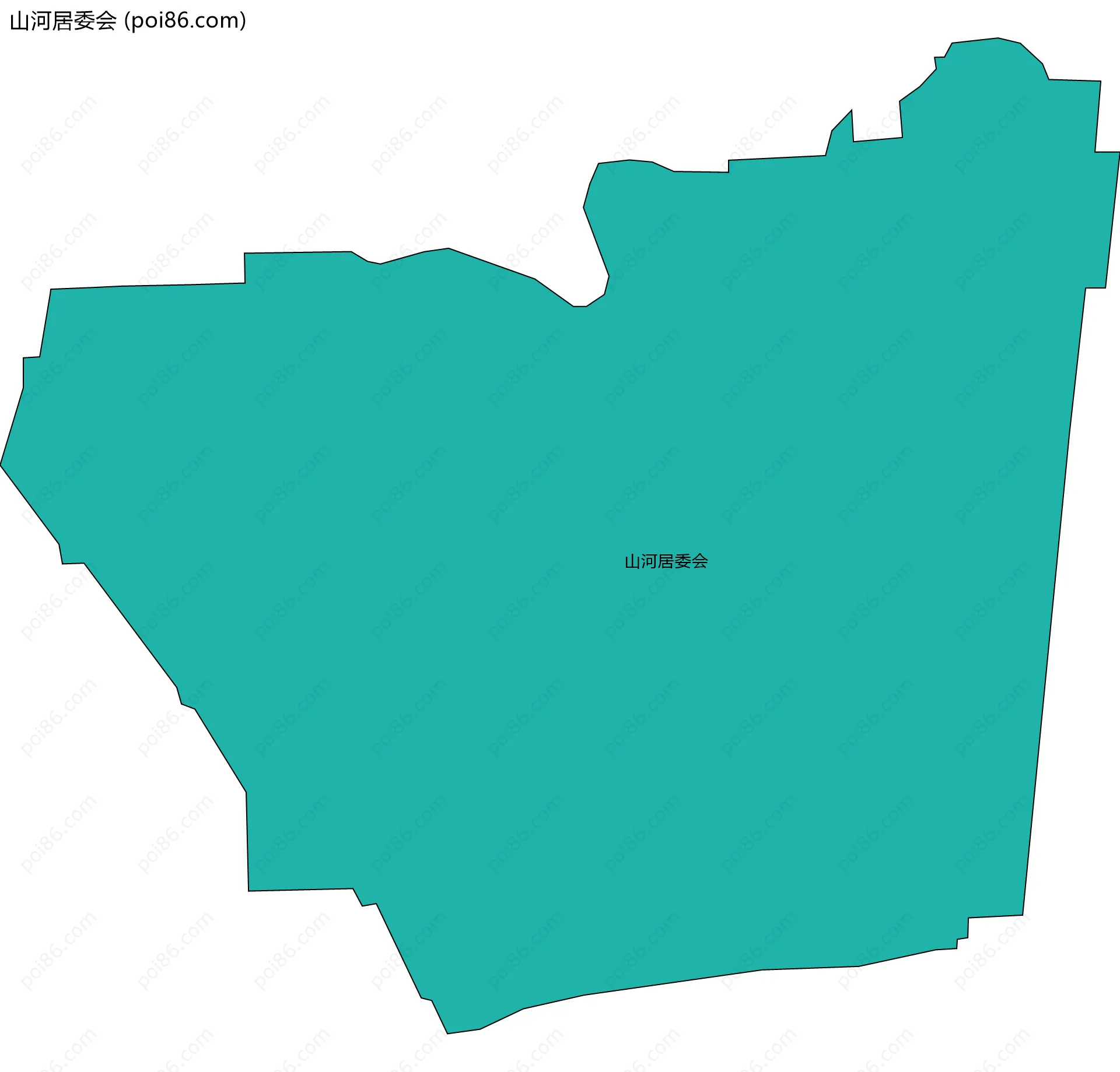 山河居委会边界地图