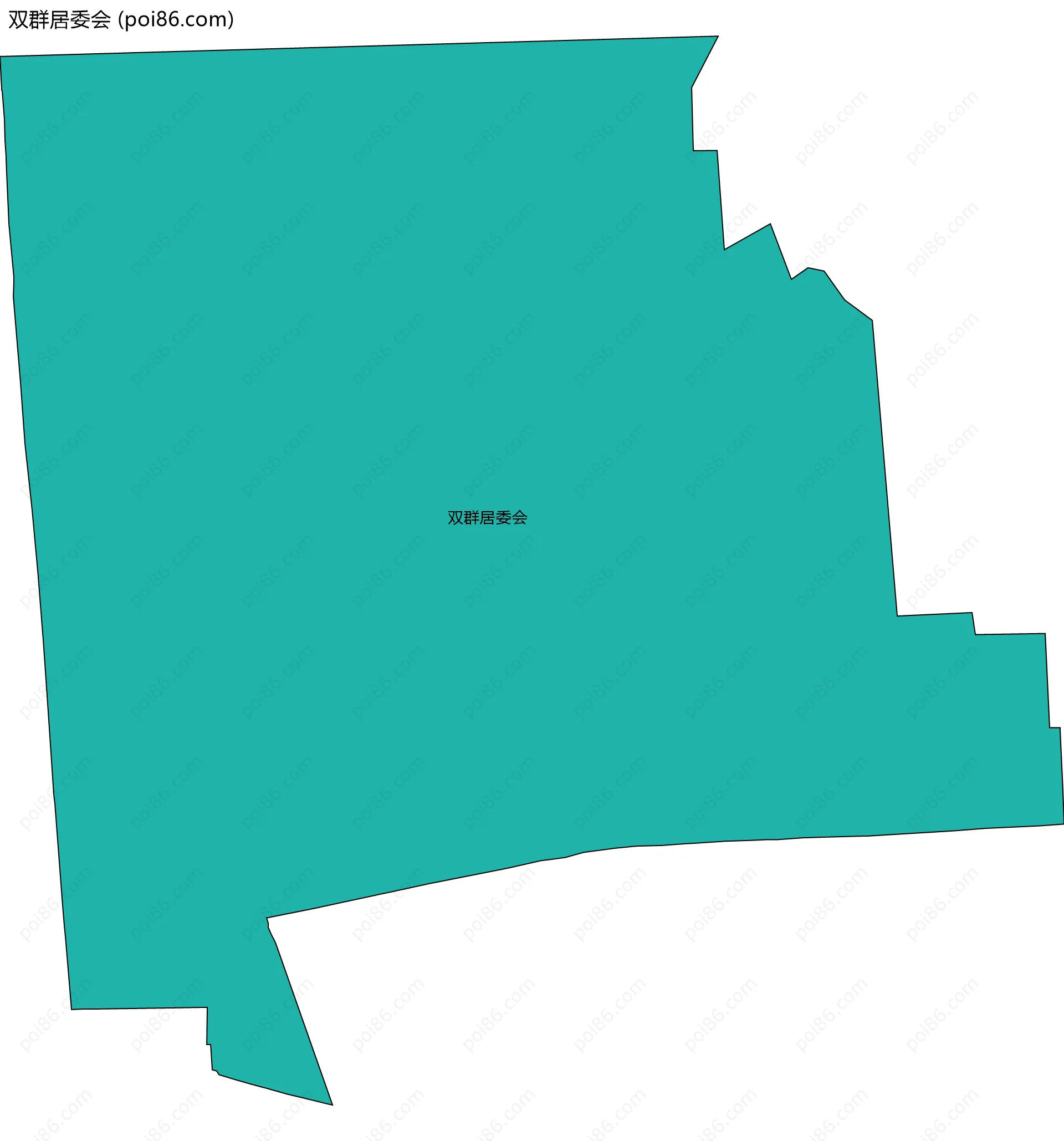 双群居委会边界地图