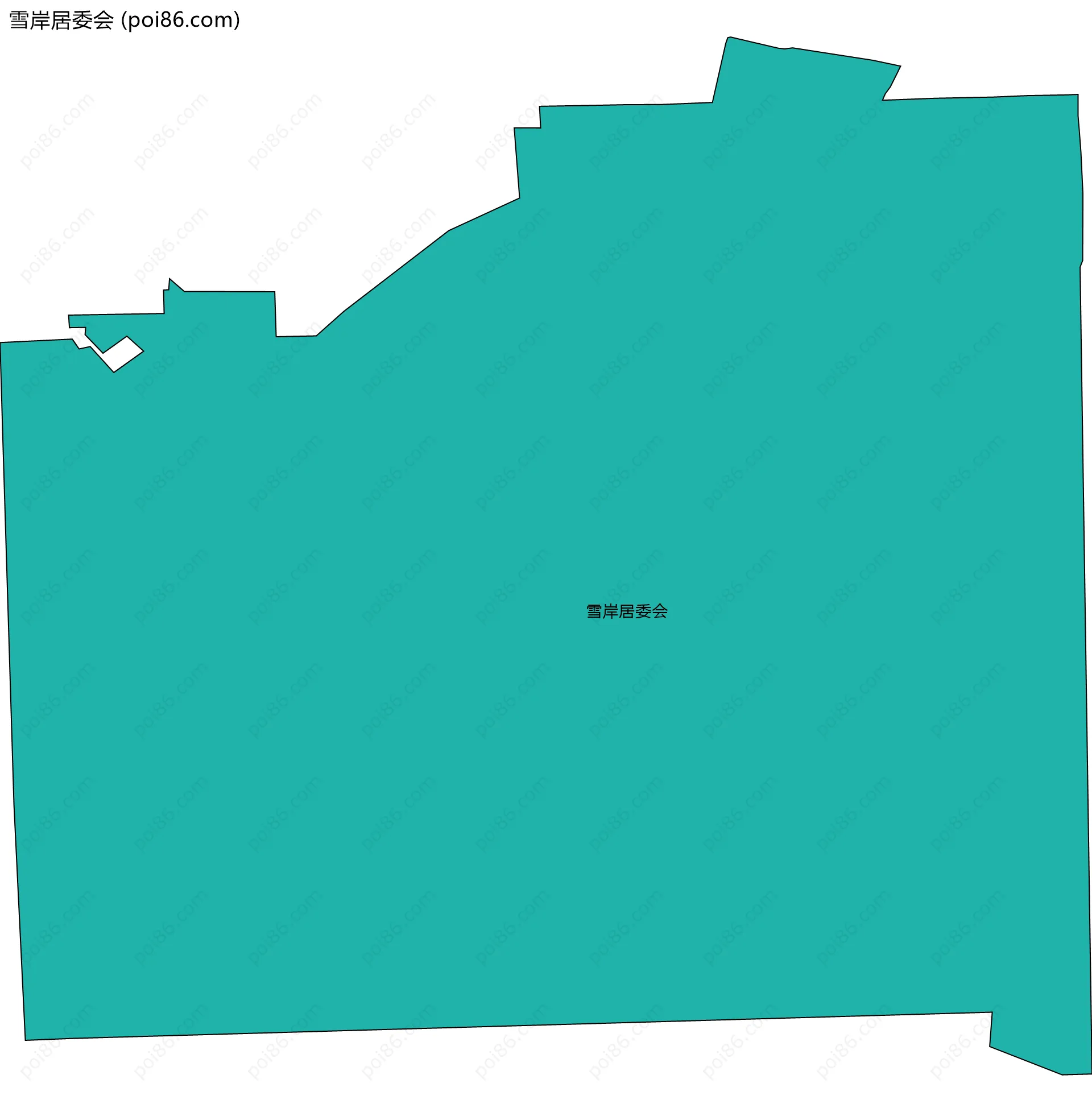 雪岸居委会边界地图