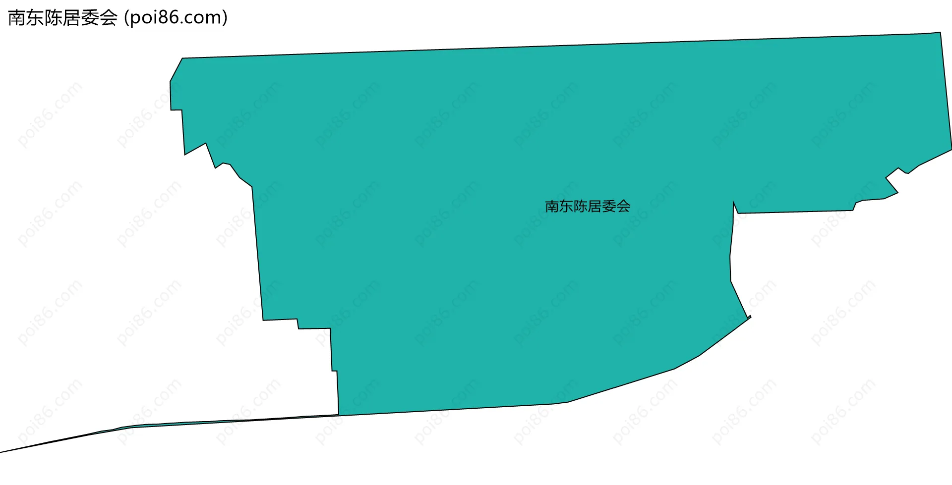 南东陈居委会边界地图