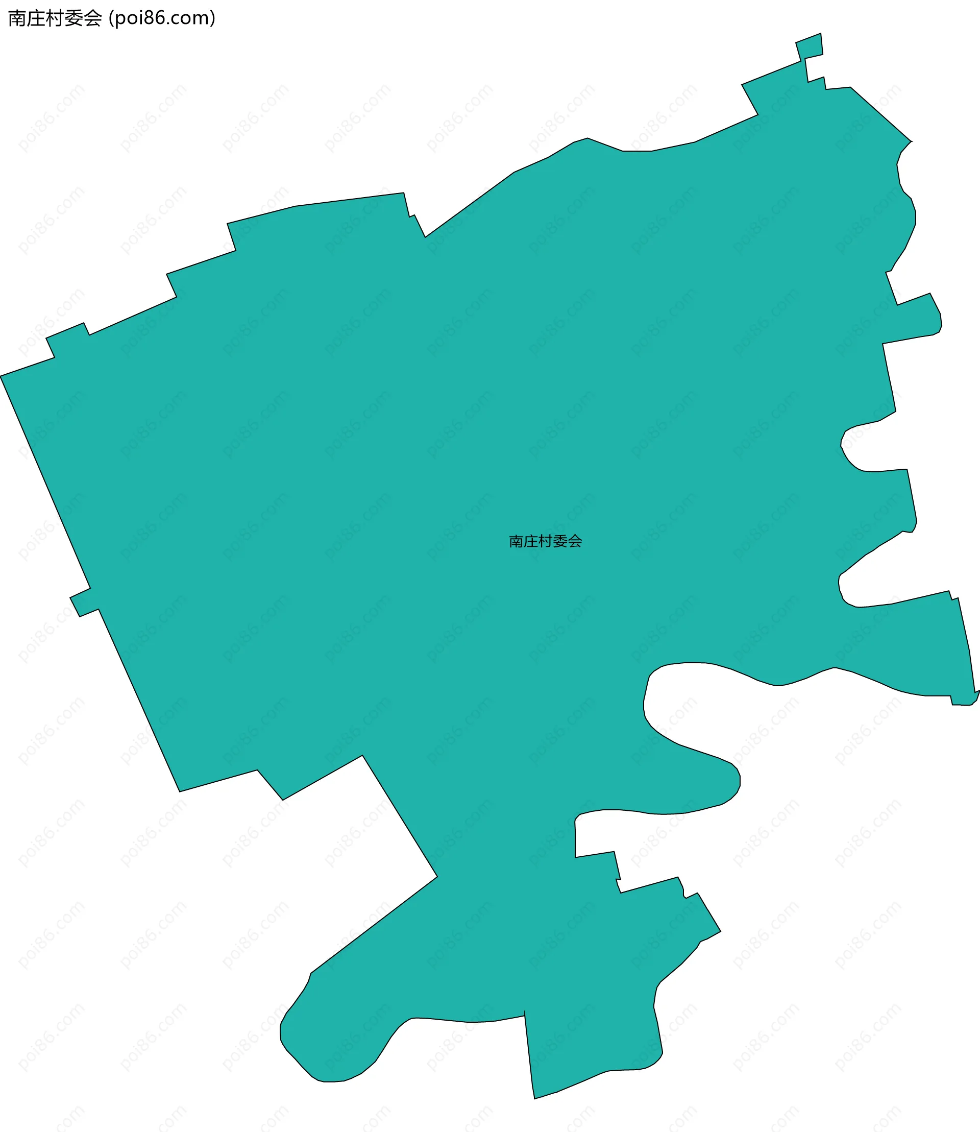 南庄村委会边界地图