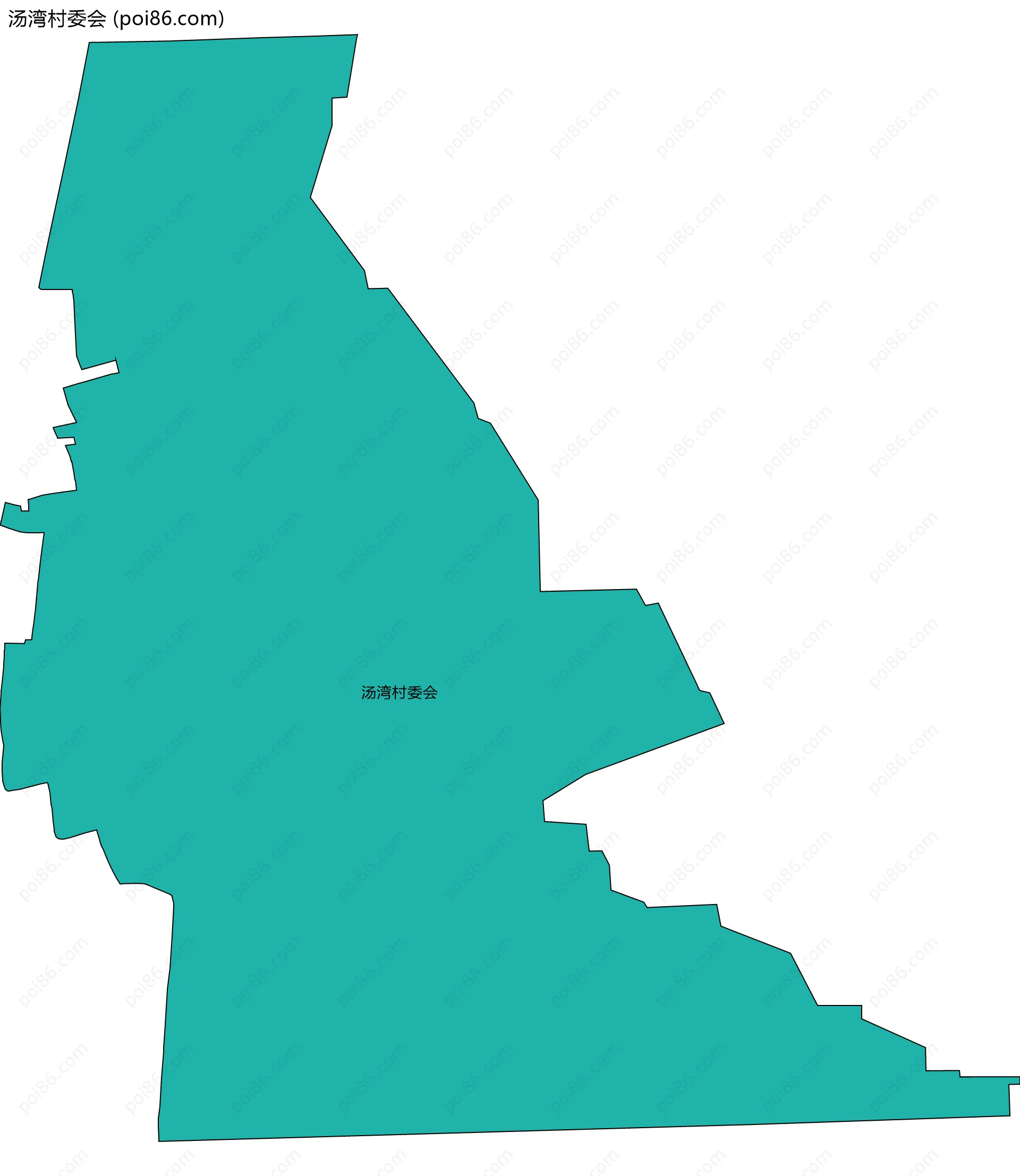 汤湾村委会边界地图