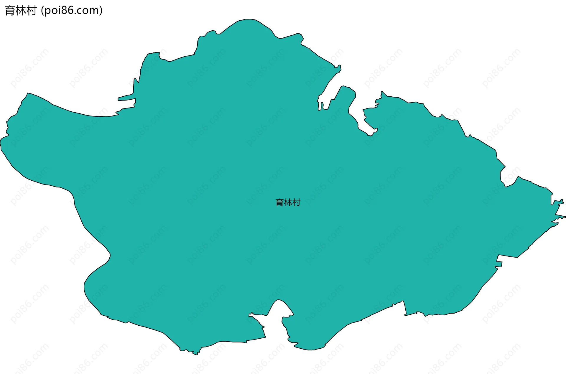 育林村边界地图