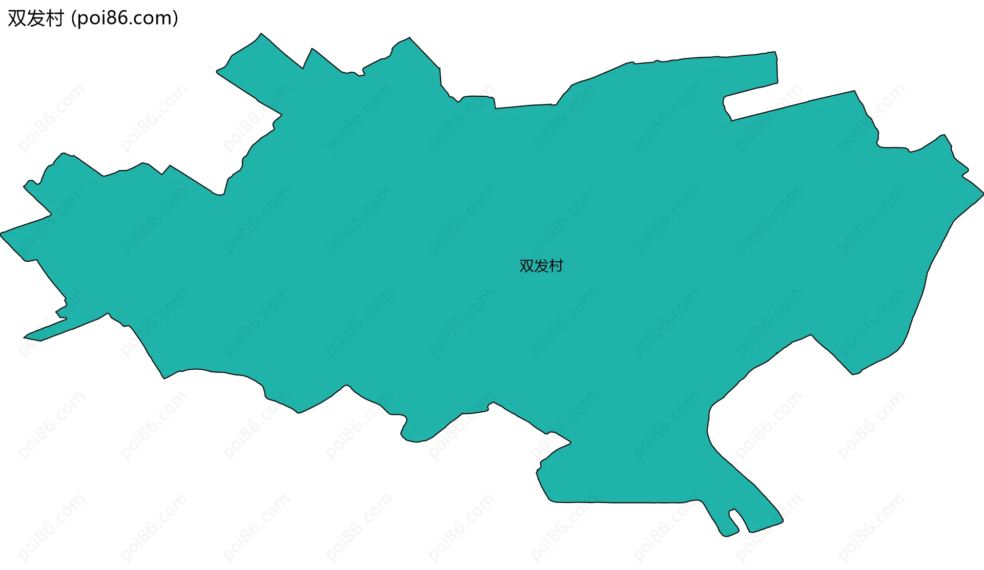 双发村边界地图