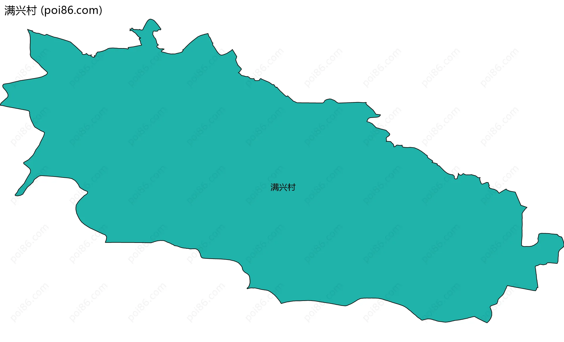 满兴村边界地图