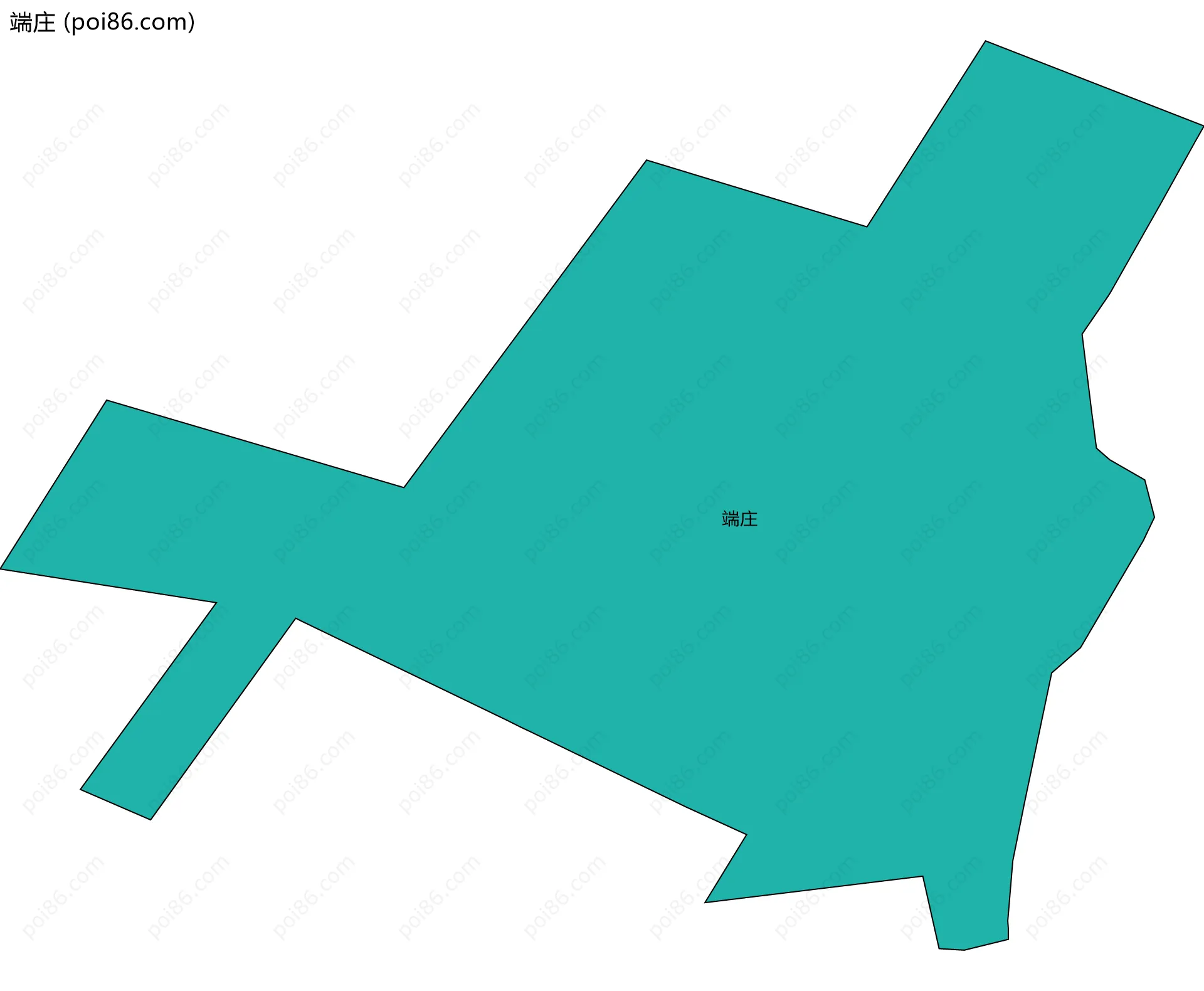 端庄边界地图