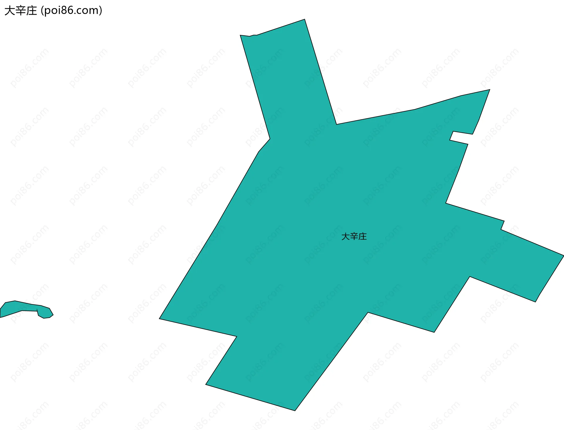 大辛庄边界地图