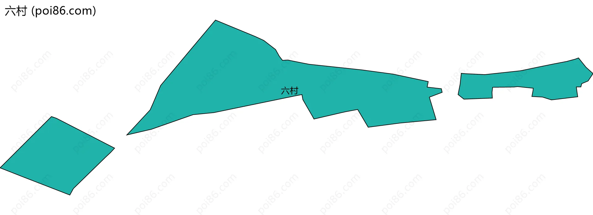 六村边界地图