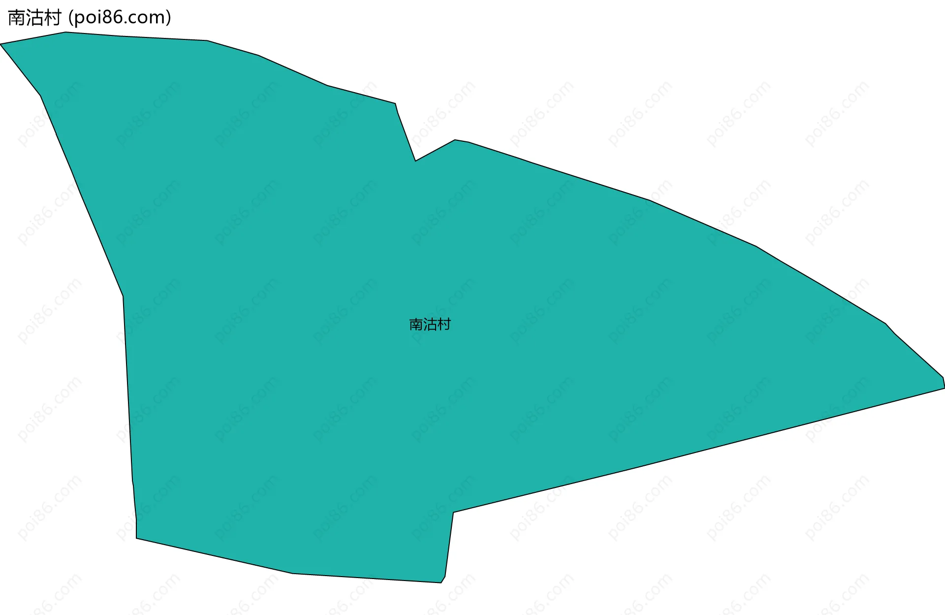 南沽村边界地图