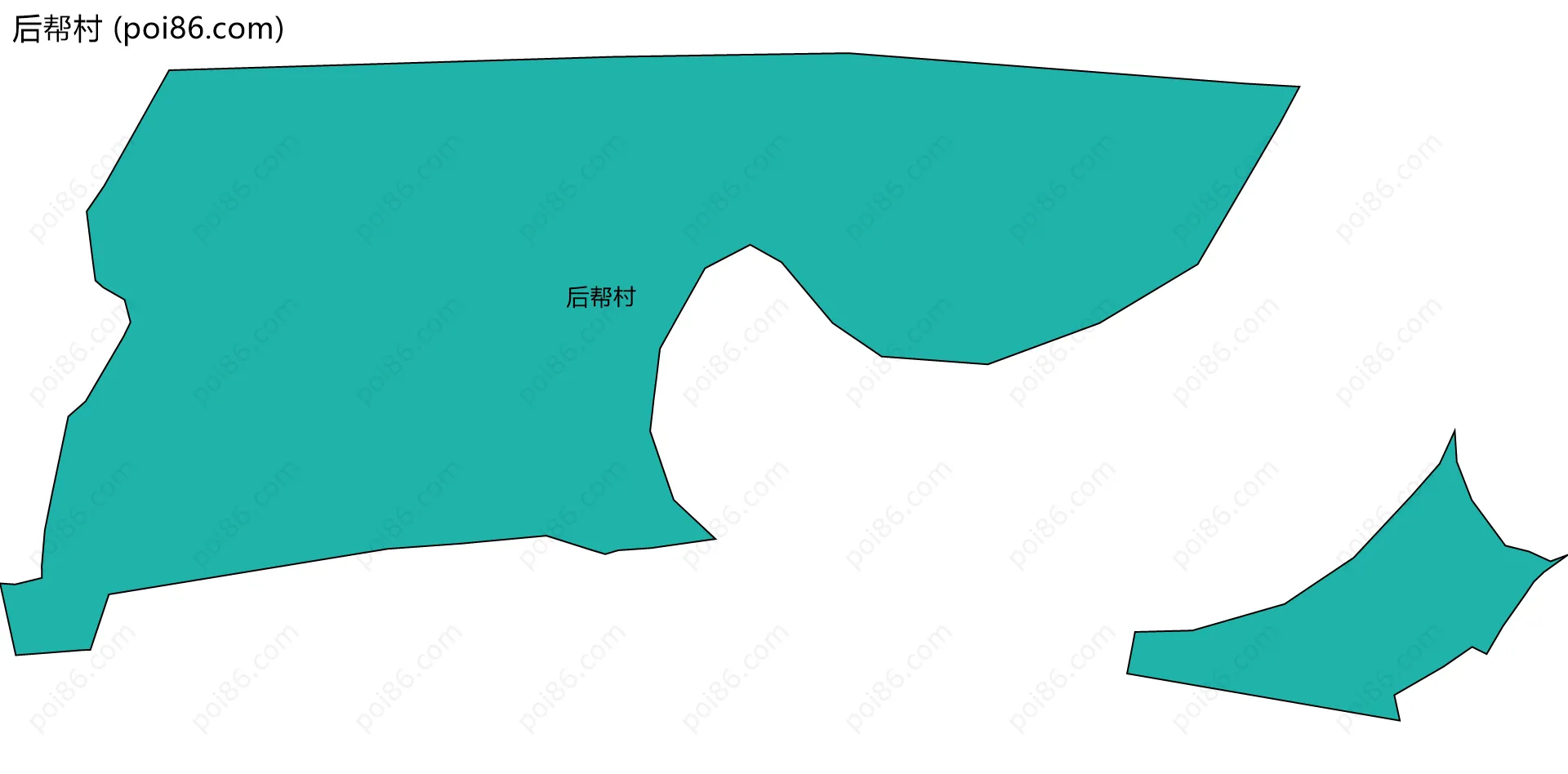后帮村边界地图