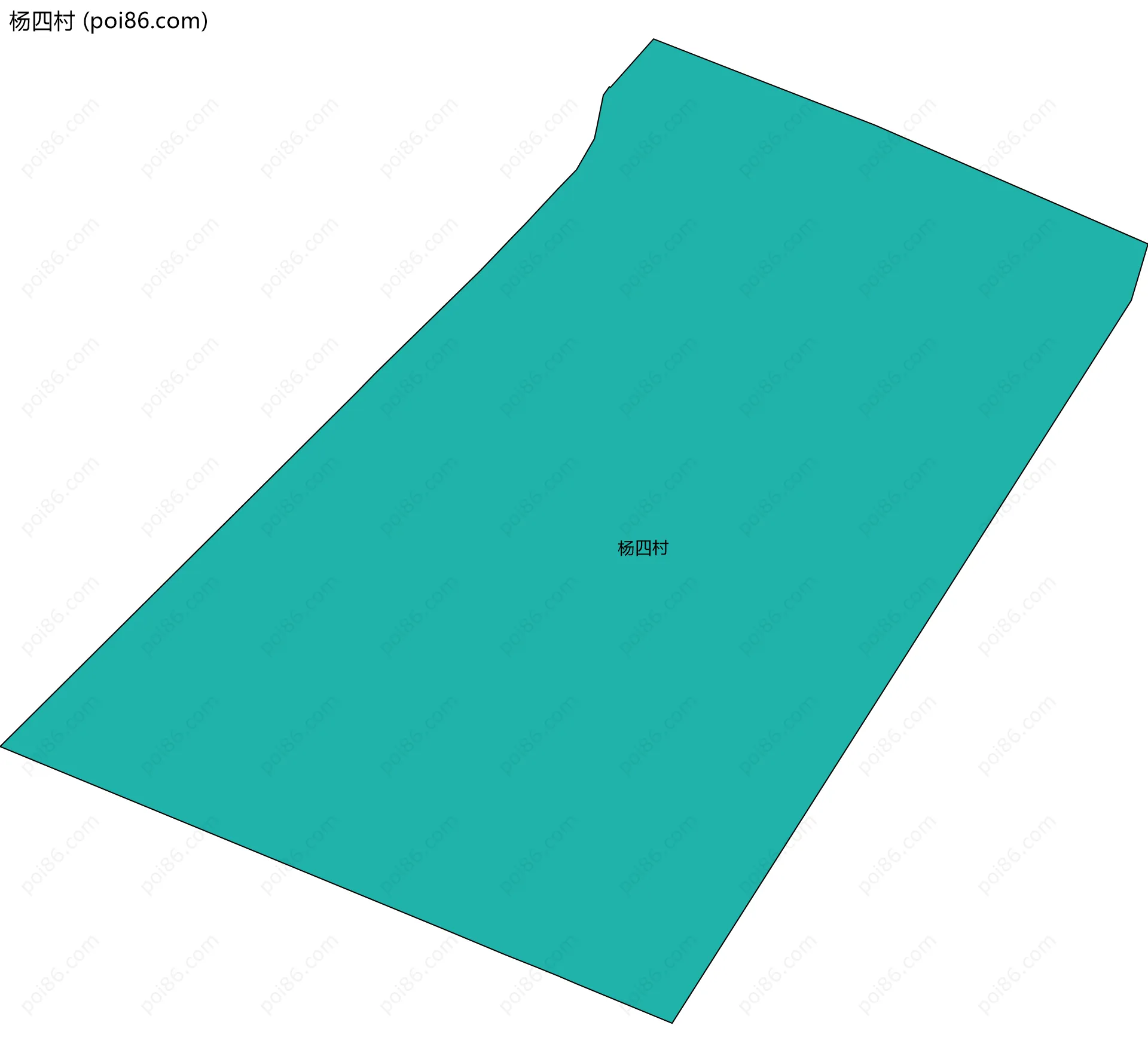 杨四村边界地图