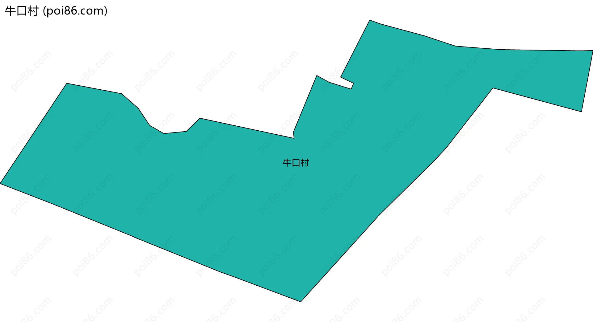 牛口村边界地图