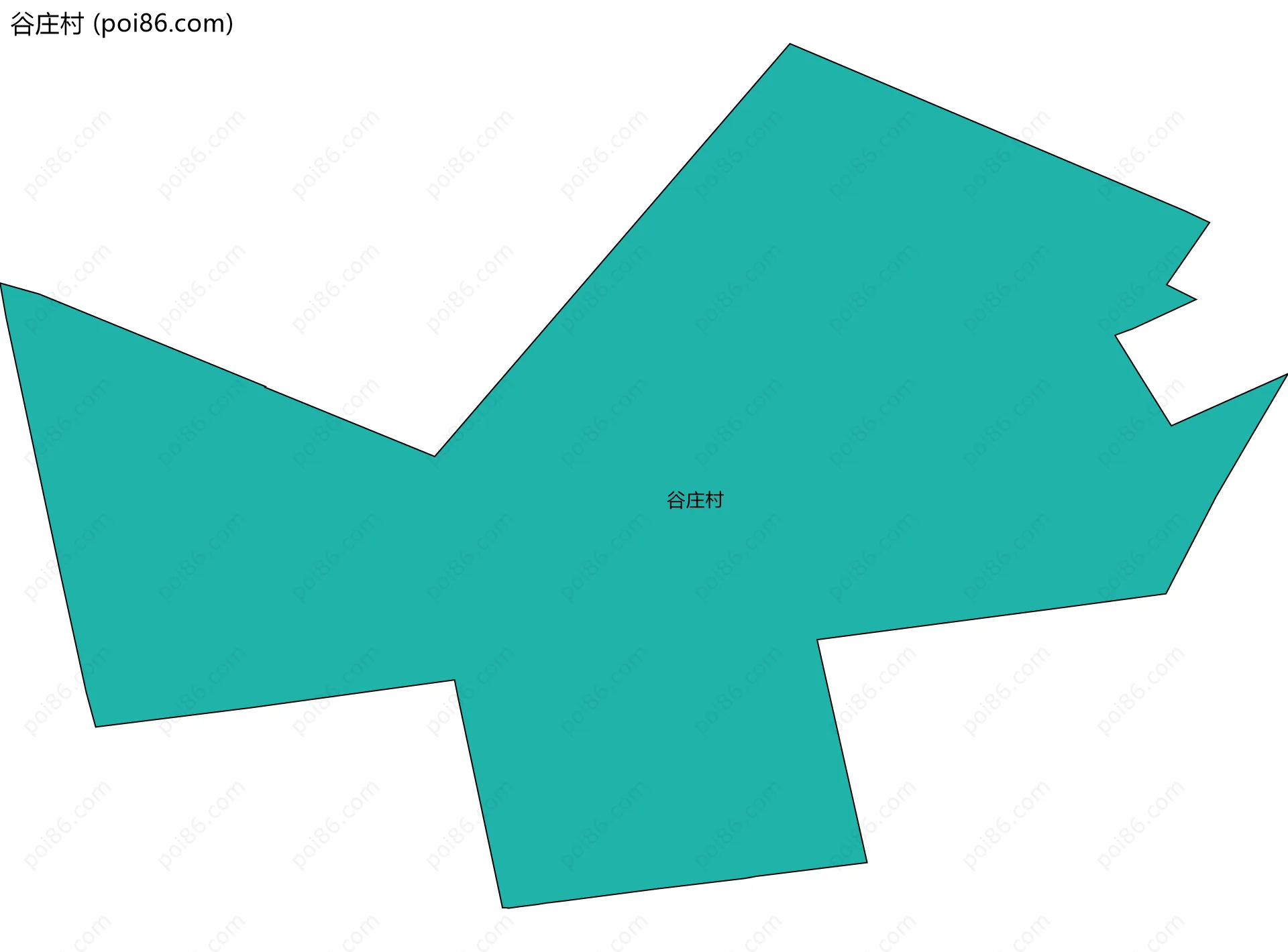 谷庄村边界地图