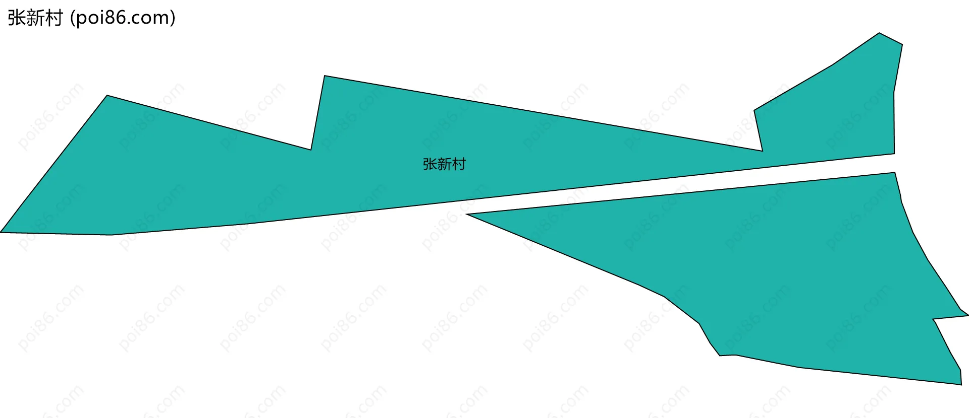 张新村边界地图