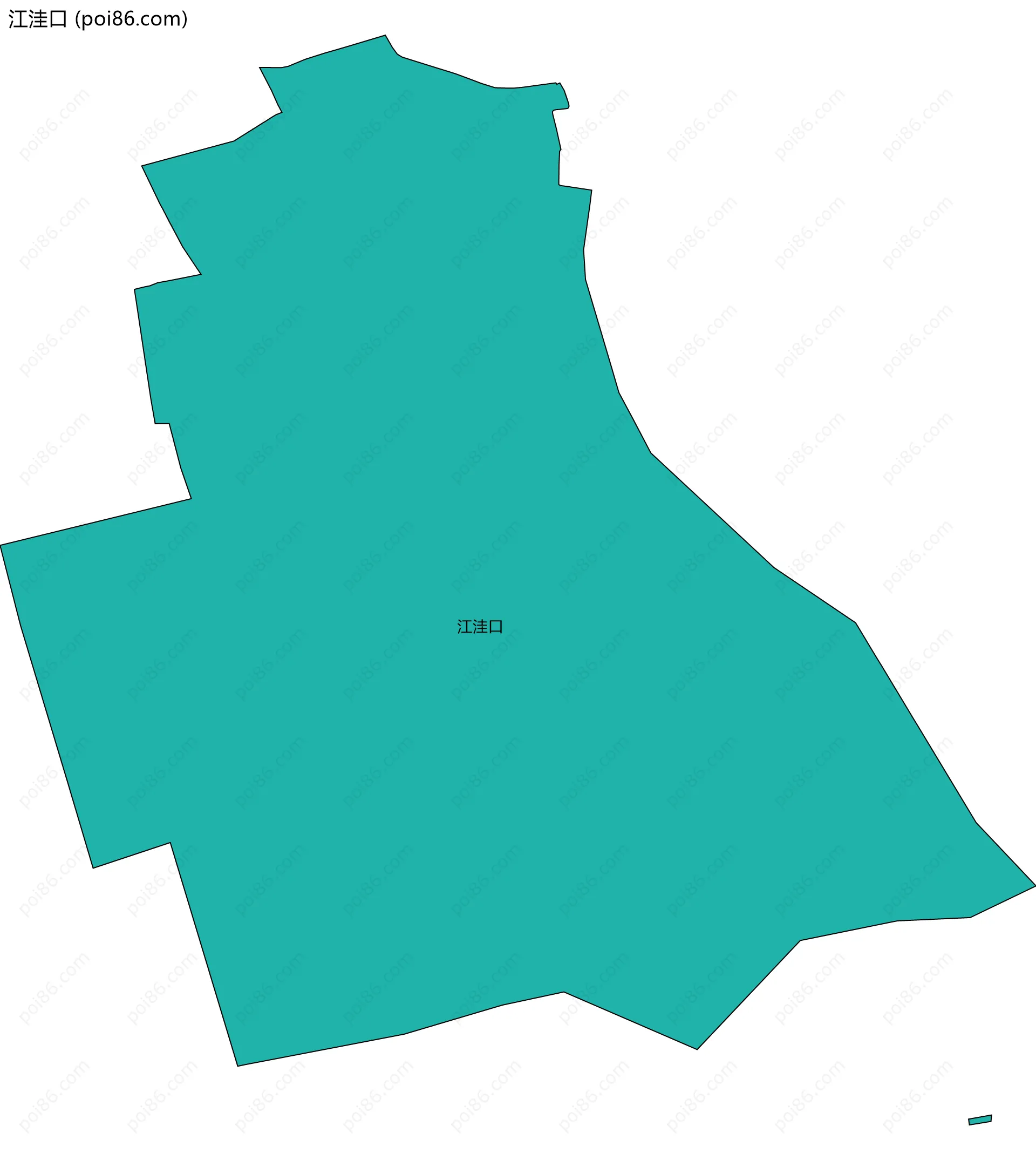 江洼口边界地图