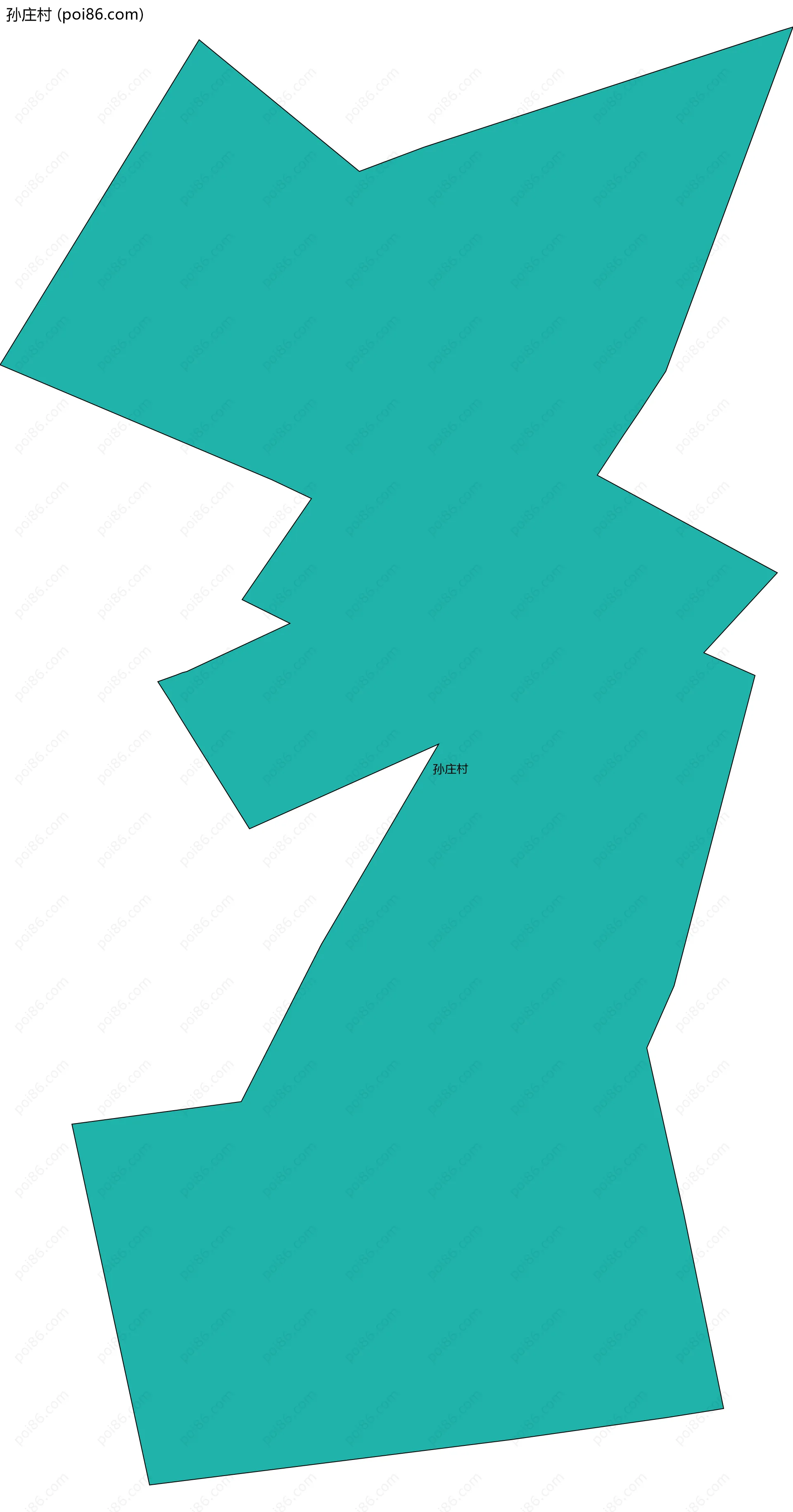 孙庄村边界地图