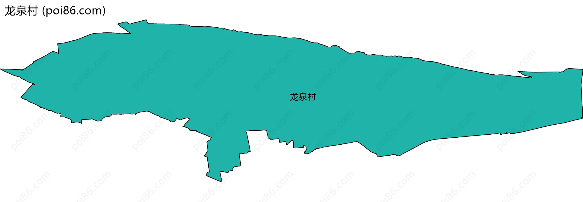 龙泉村边界地图