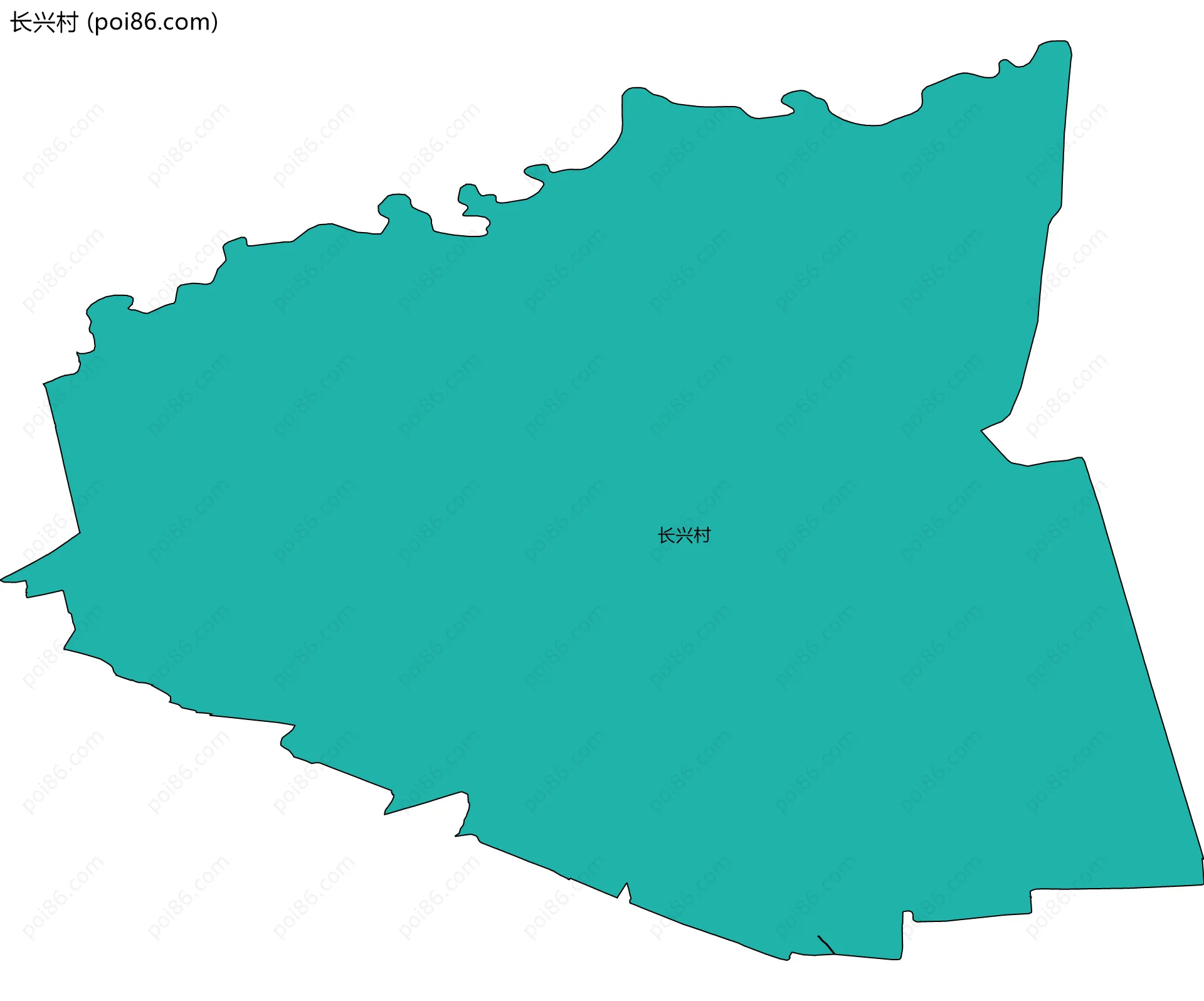 长兴村边界地图
