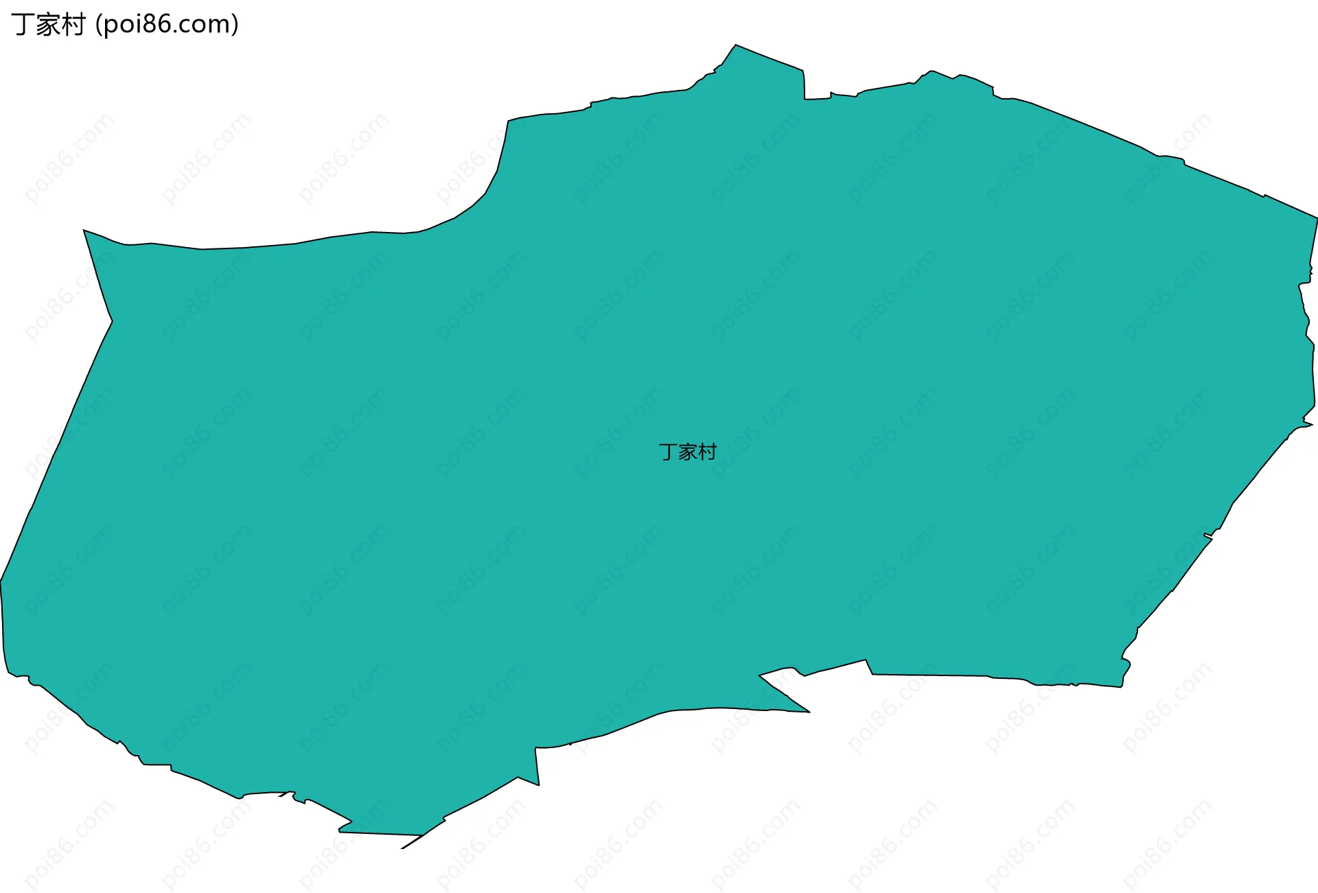 丁家村边界地图