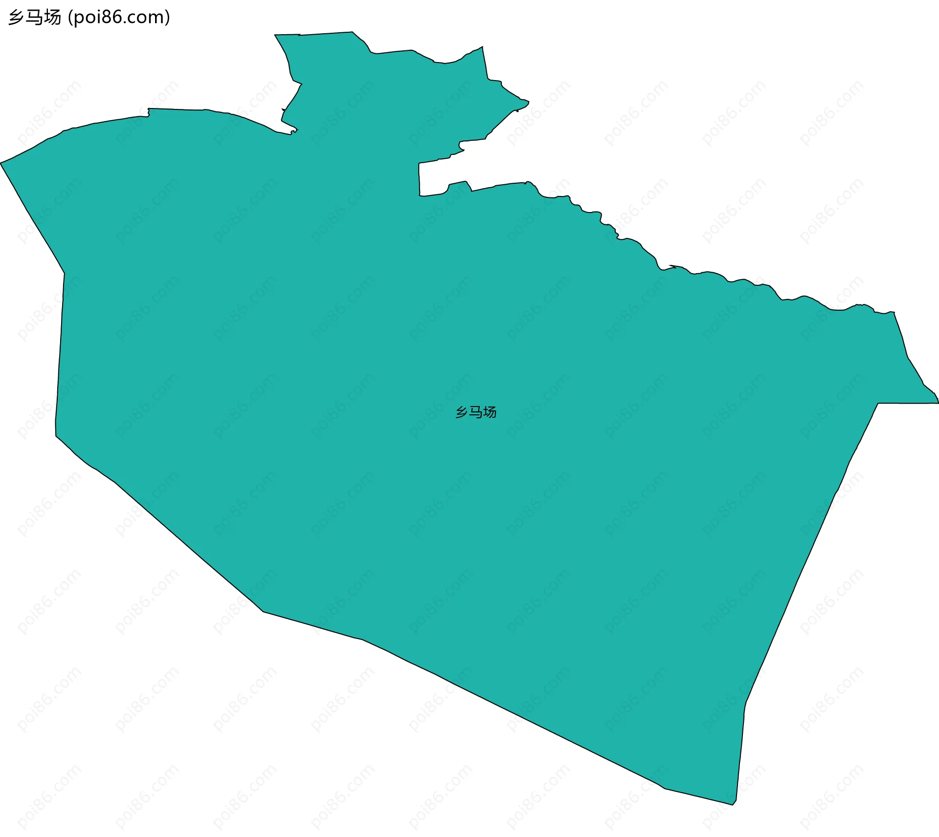 乡马场边界地图