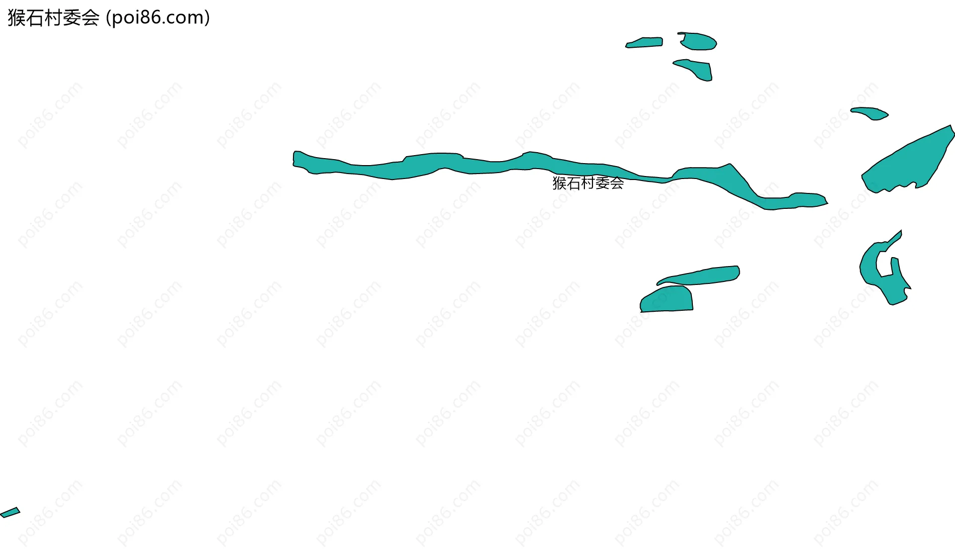 猴石村委会边界地图