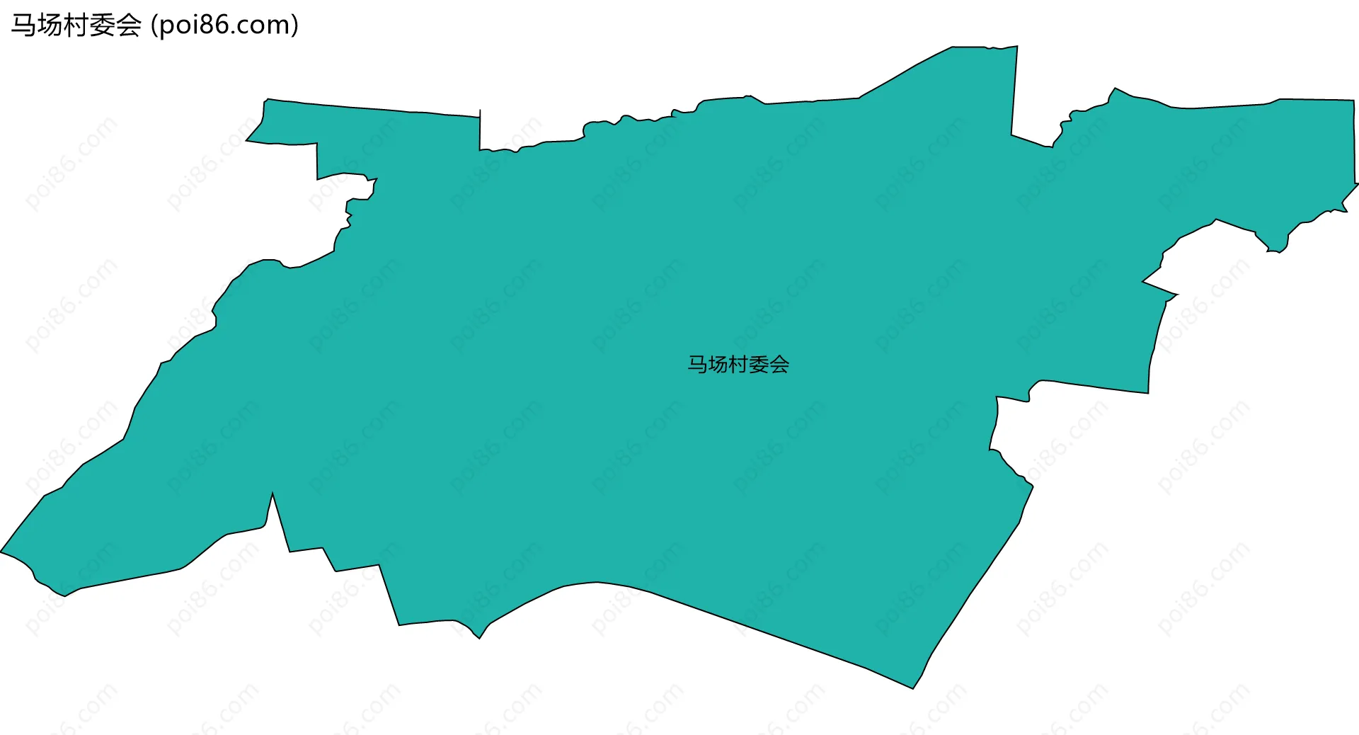 马场村委会边界地图