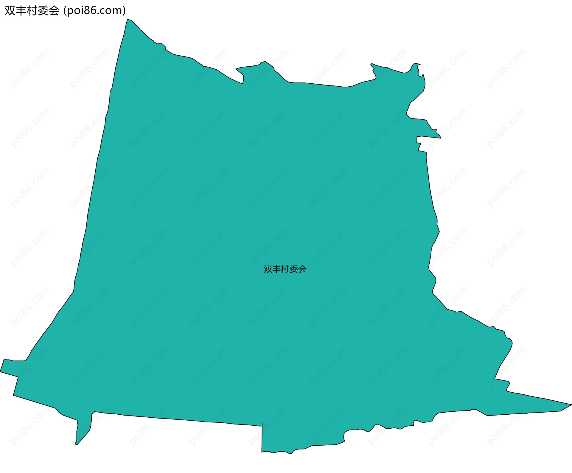 双丰村委会边界地图