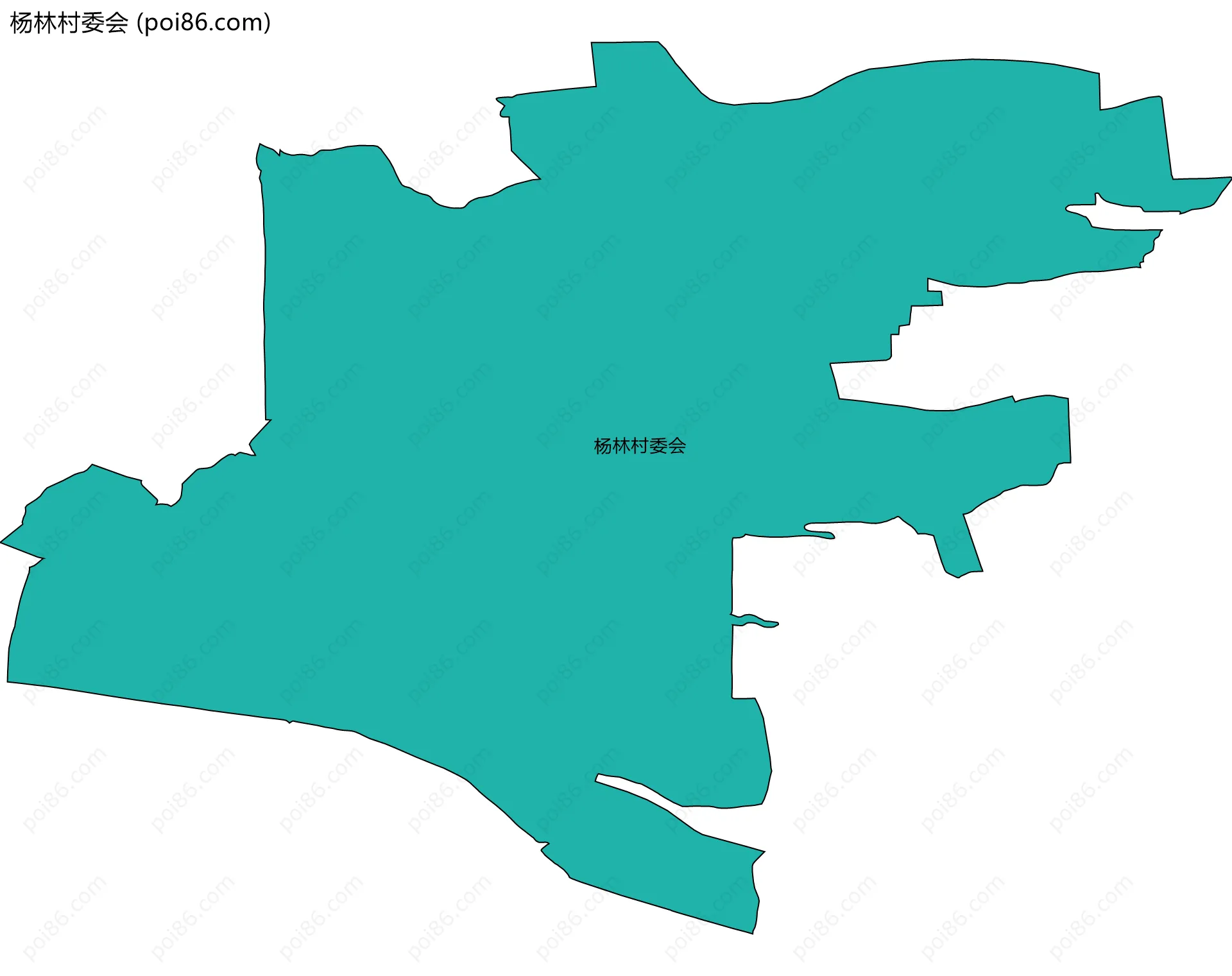 杨林村委会边界地图