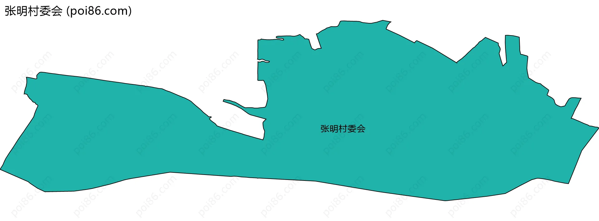 张明村委会边界地图