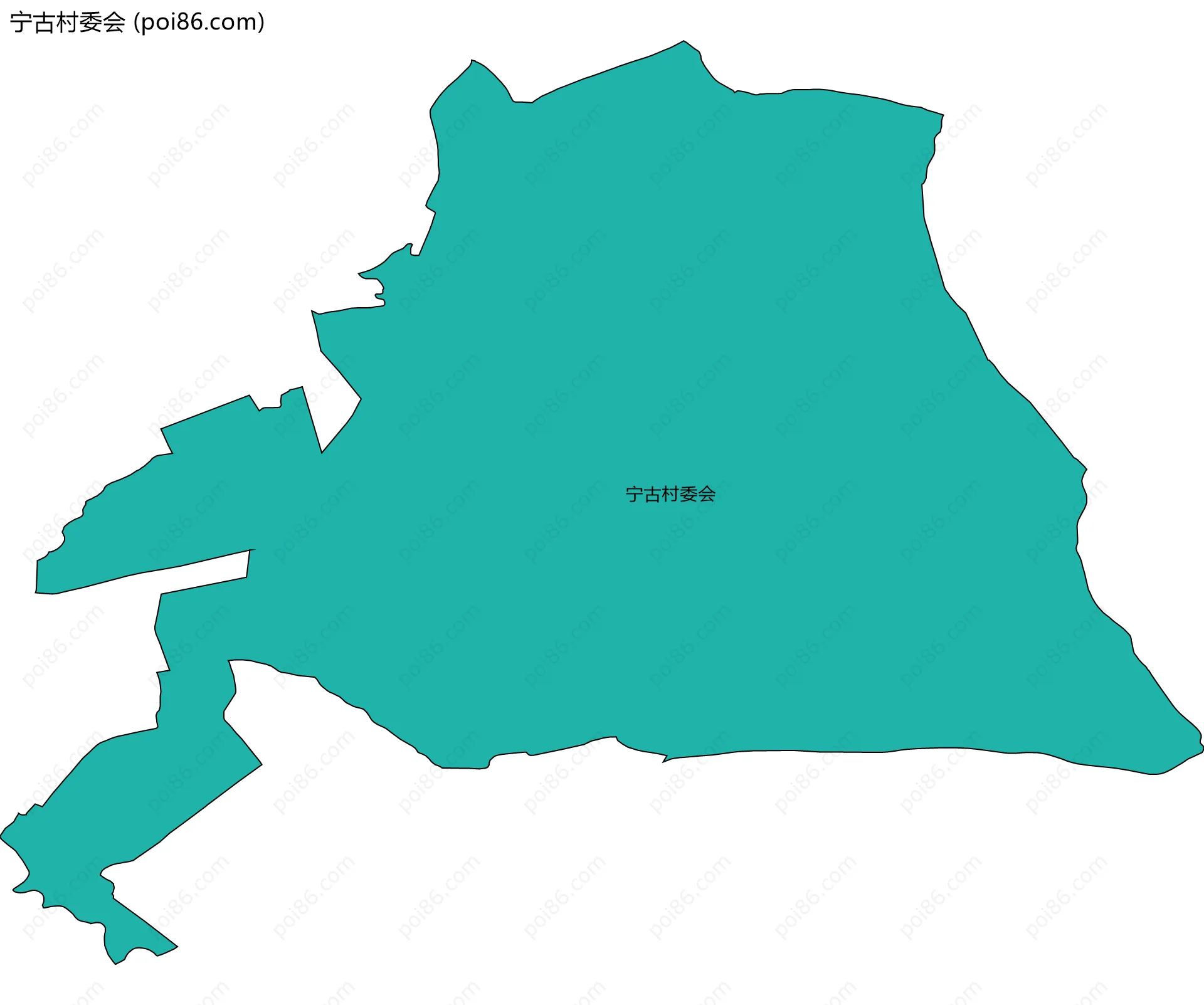 宁古村委会边界地图