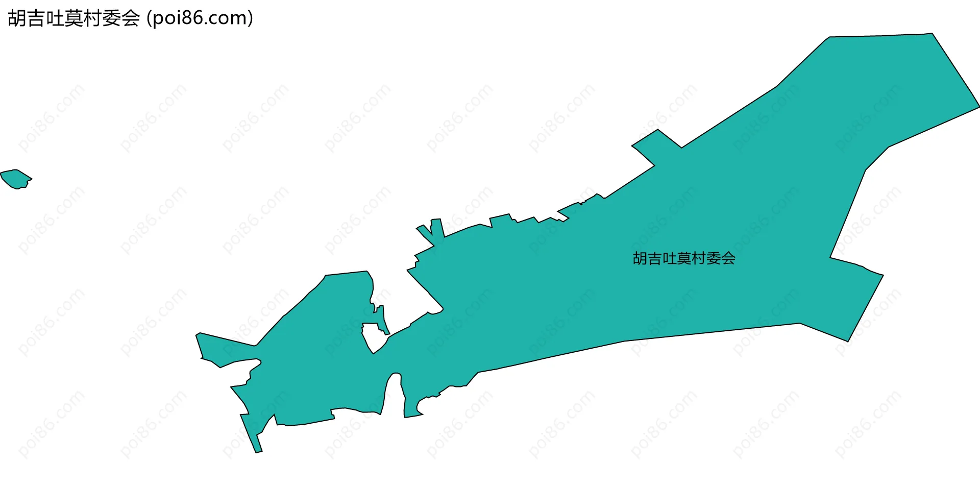 胡吉吐莫村委会边界地图