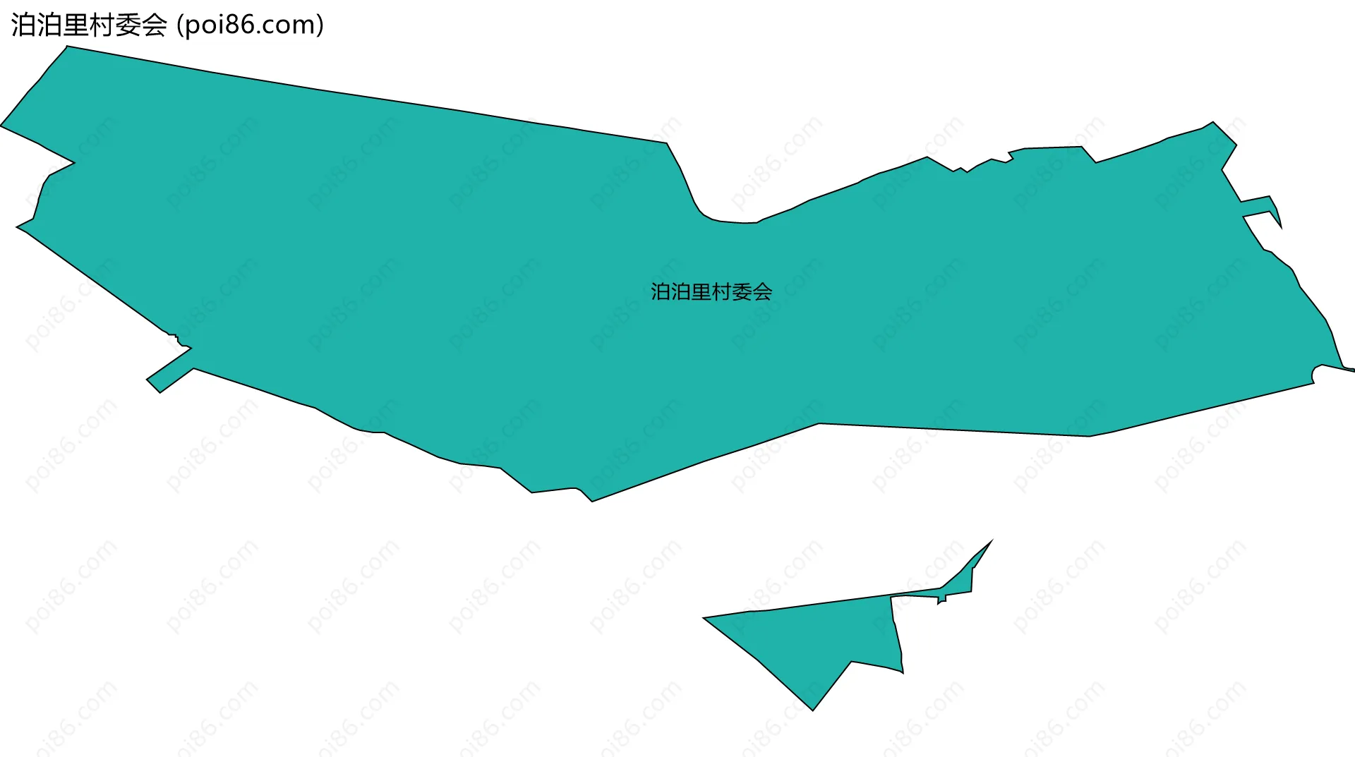 泊泊里村委会边界地图