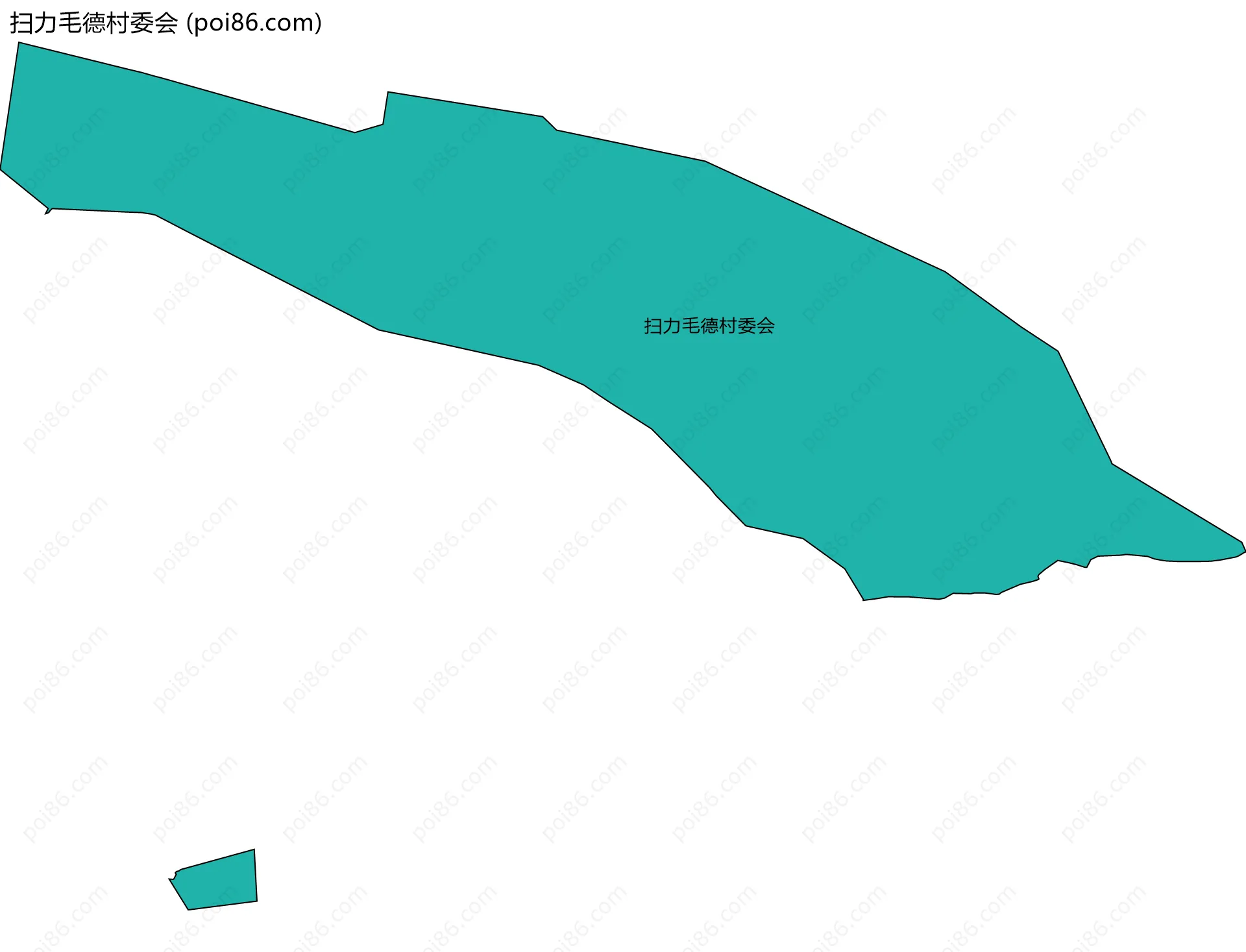 扫力毛德村委会边界地图