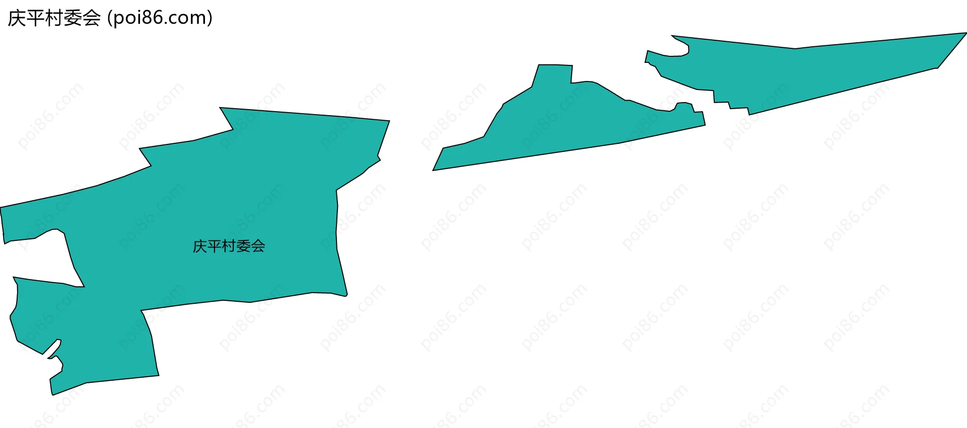 庆平村委会边界地图