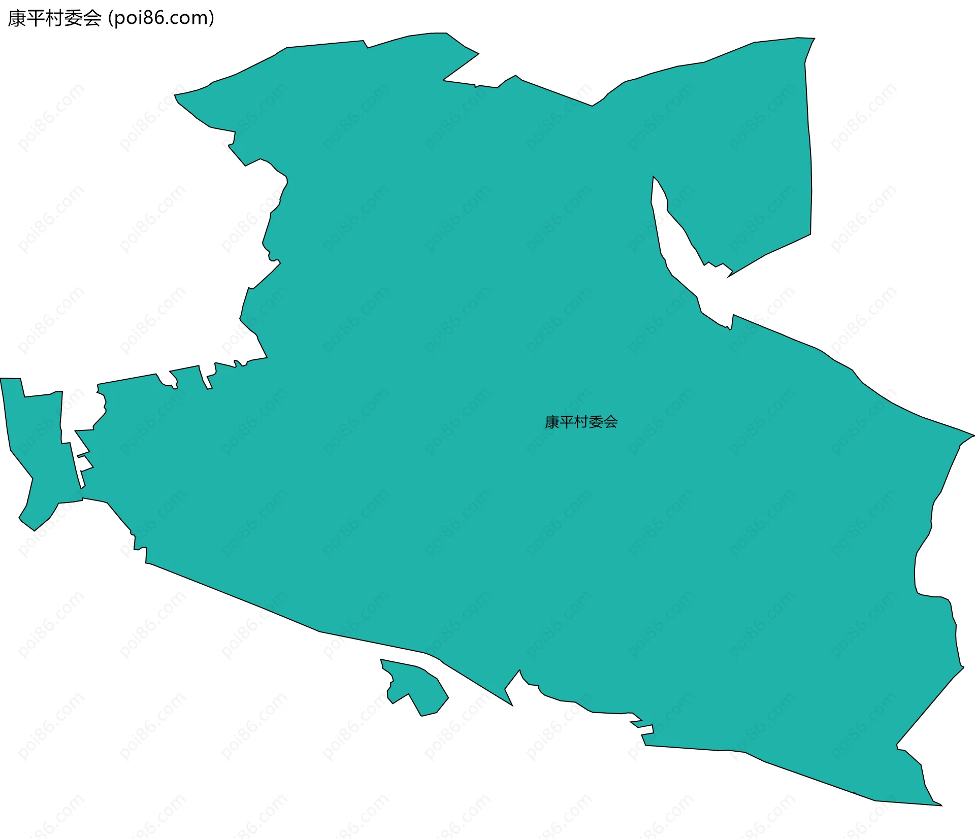 康平村委会边界地图