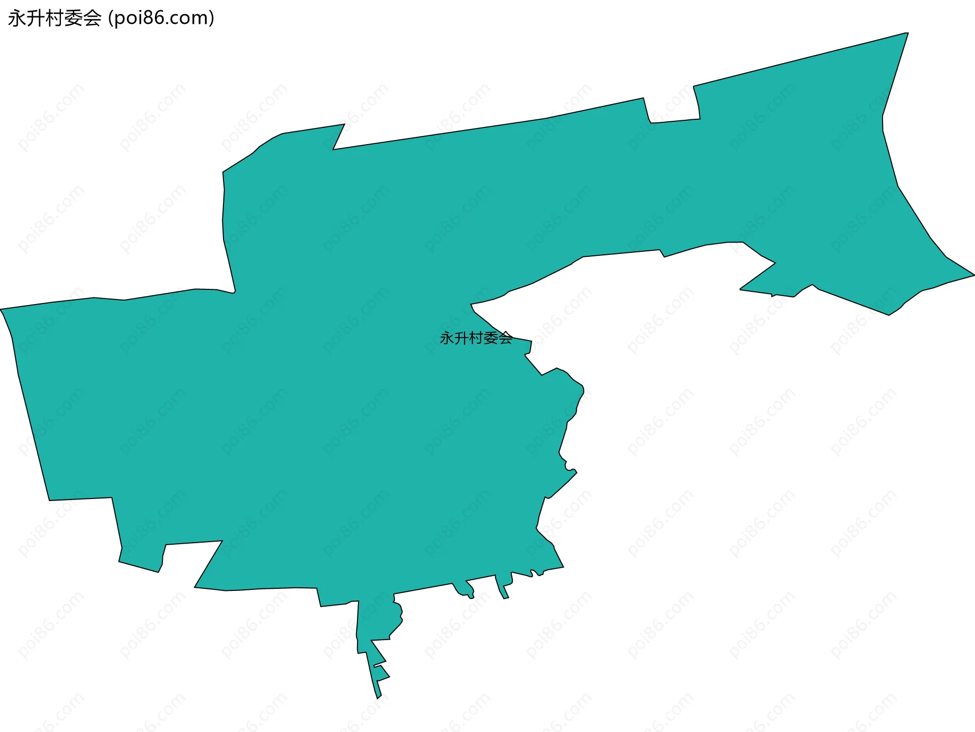 永升村委会边界地图