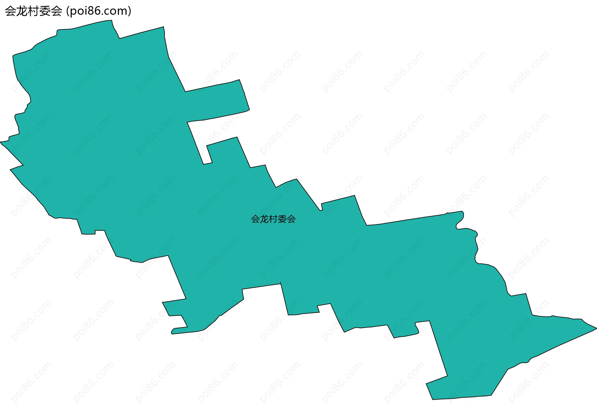 会龙村委会边界地图